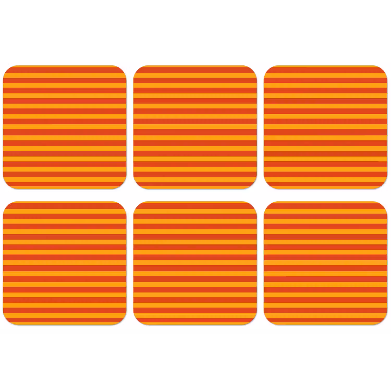 Strepen - Patroon - Oranje onderzetter kurk middel 366 -zkaufland3dotto