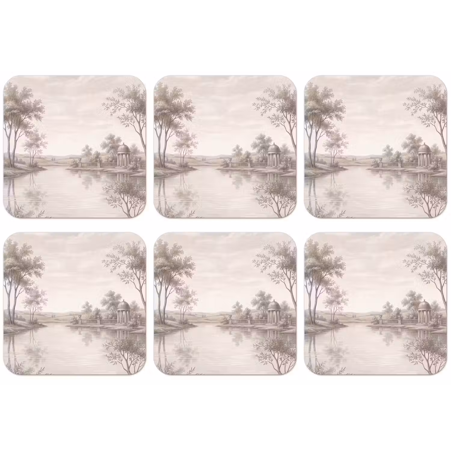 Terras - Water - Natuur - Landschap onderzetter kurk middel -zkaufland3dotto