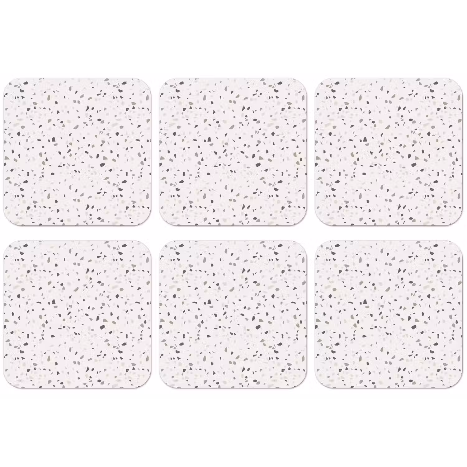 Terrazzo - Patroon - Créme onderzetter kurk middel 366 -zkaufland3dotto