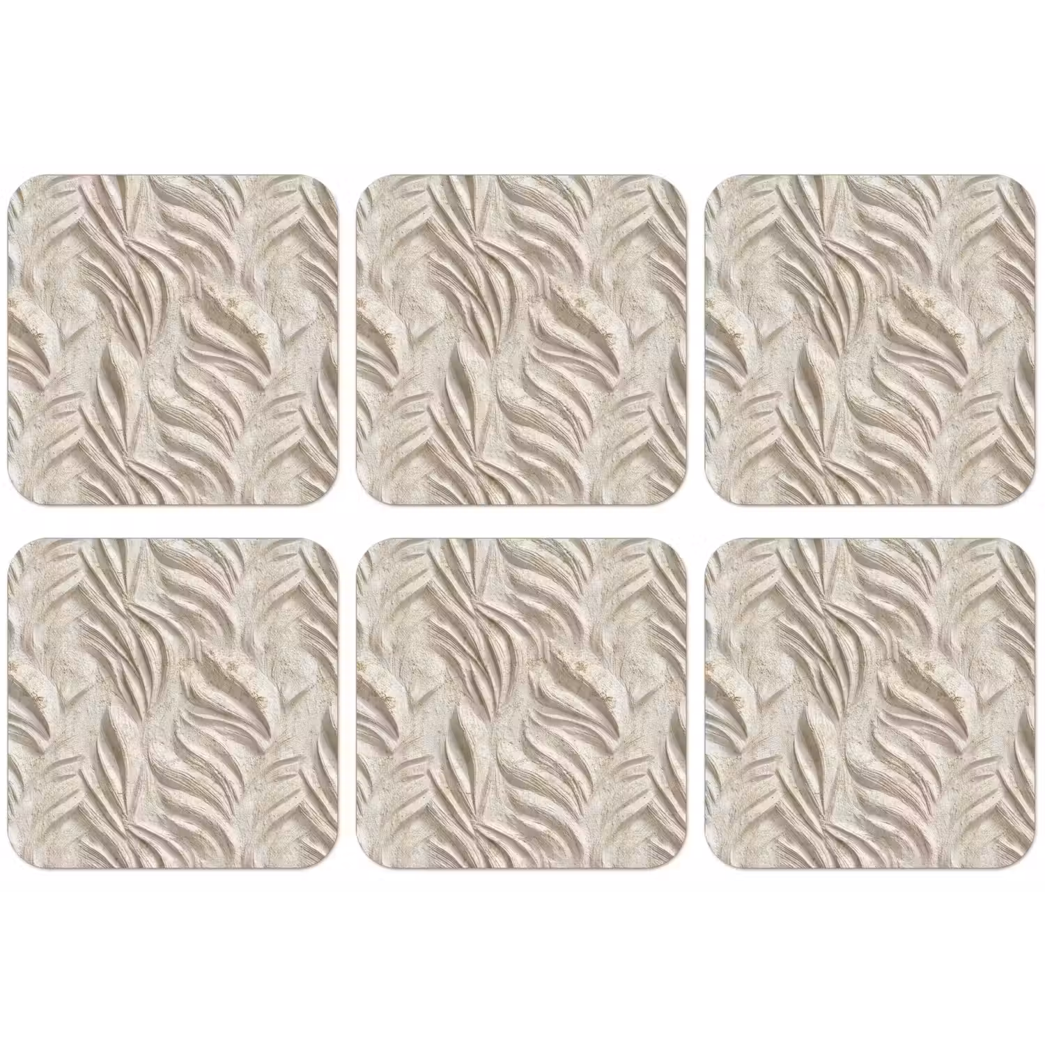 Textuur - Reliëf - Beige onderzetter kurk middel 366 -zkaufland3dotto