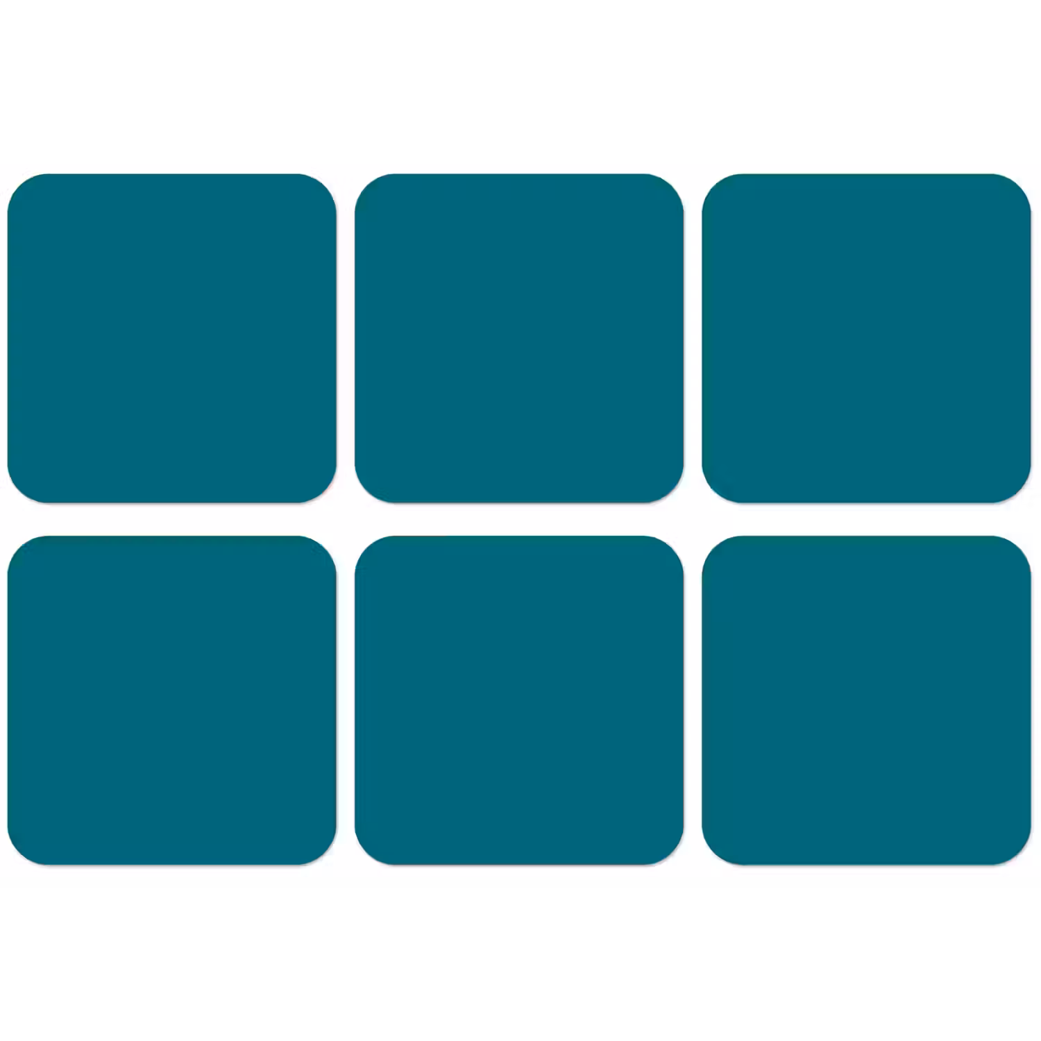 Tropical - Peacock - Blauw onderzetter kurk middel 366 -zkaufland3dotto