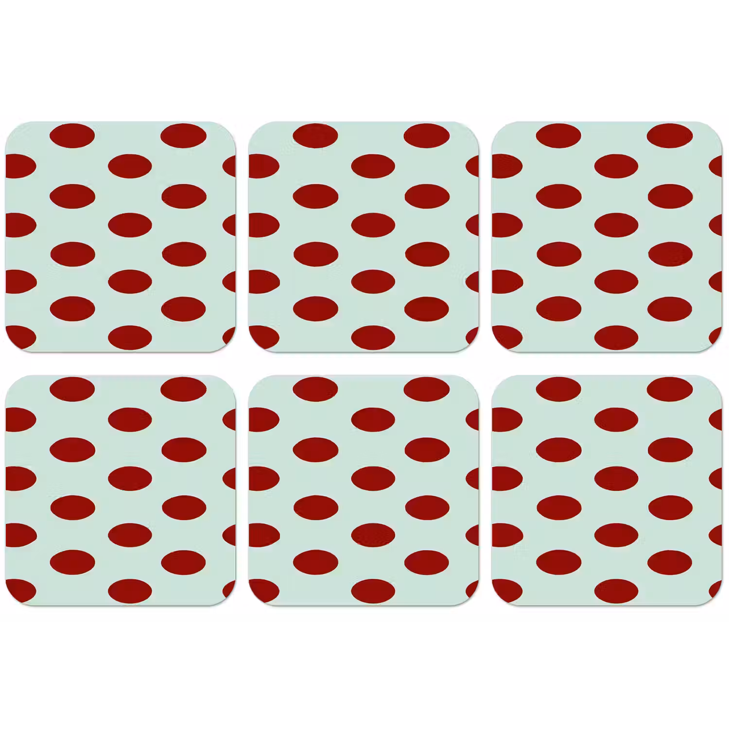 Polka - Dots - Rood onderzetter kurk middel 366 -zkaufland3dotto