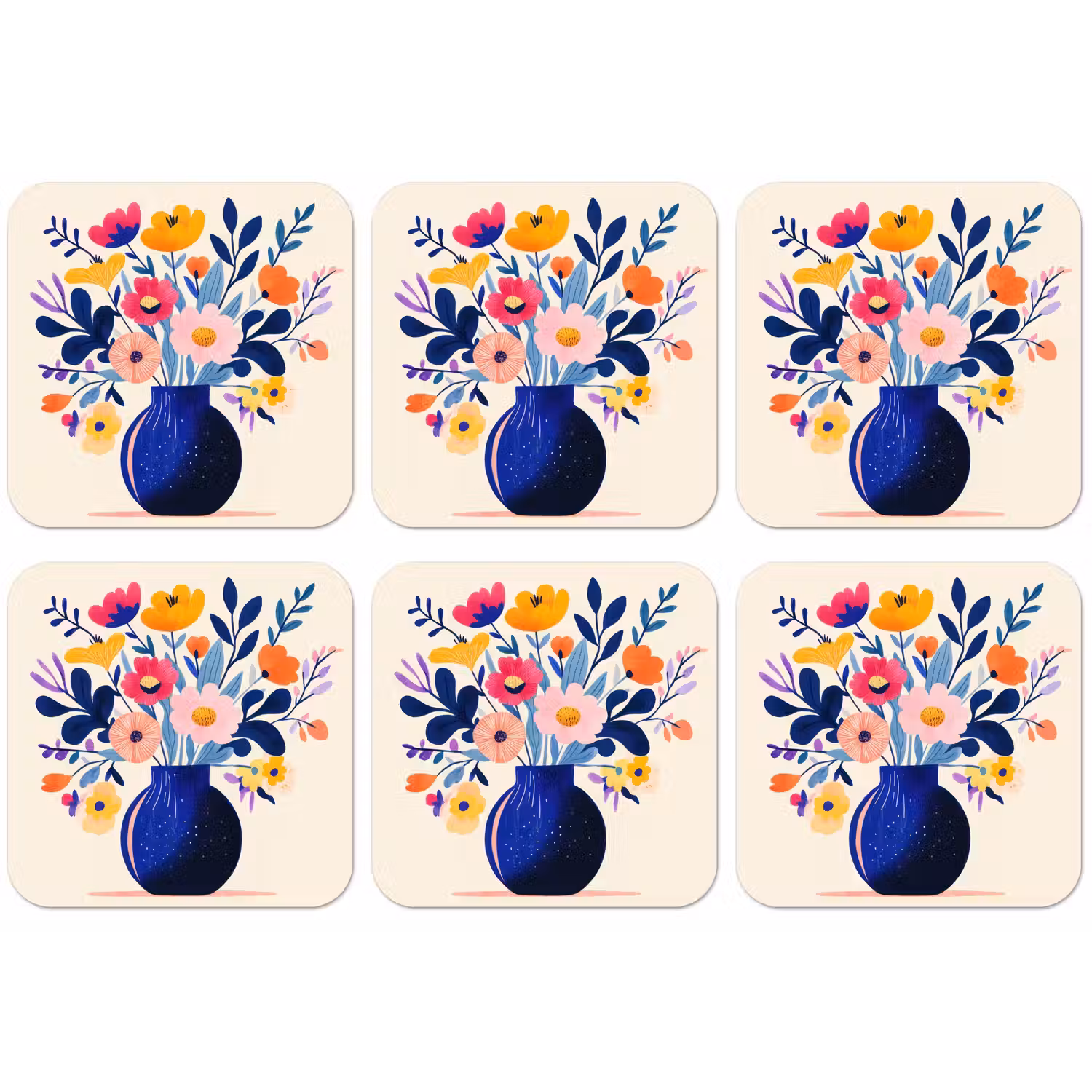 Vaas - Bloemen - Boeket onderzetter kurk middel -zkaufland3dotto