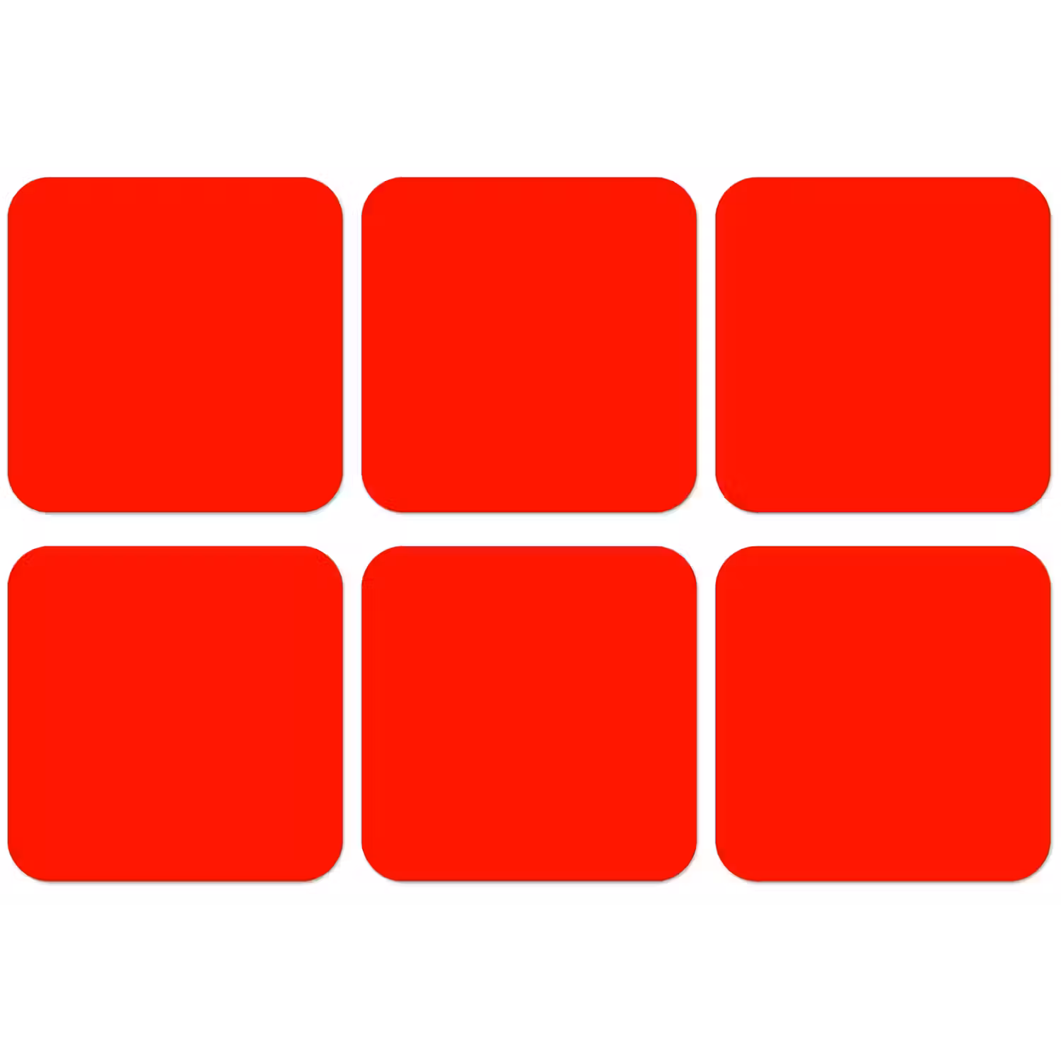 Vibrant - Vermilion - Rood onderzetter kurk middel 366 -zkaufland3dotto