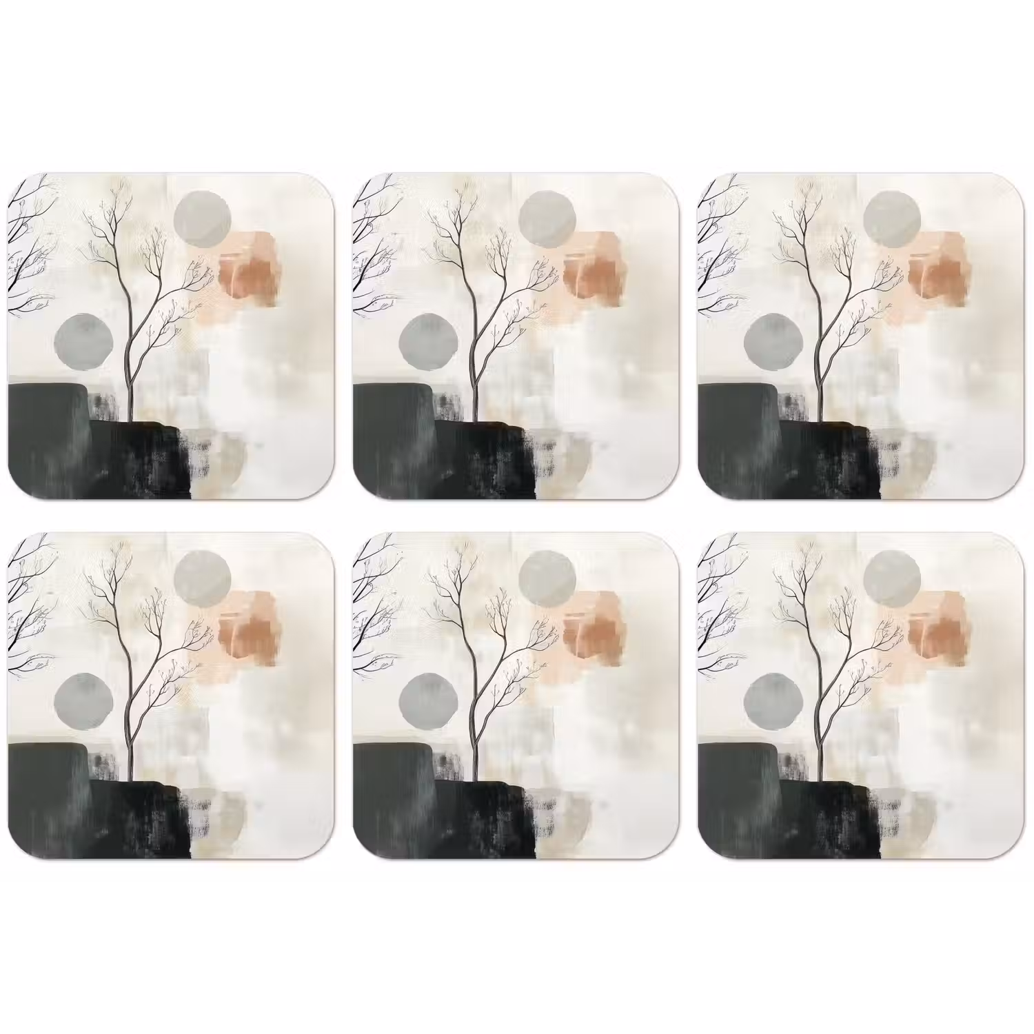 Wabi sabi - Beige - Plant onderzetter kurk middel -zkaufland3dotto