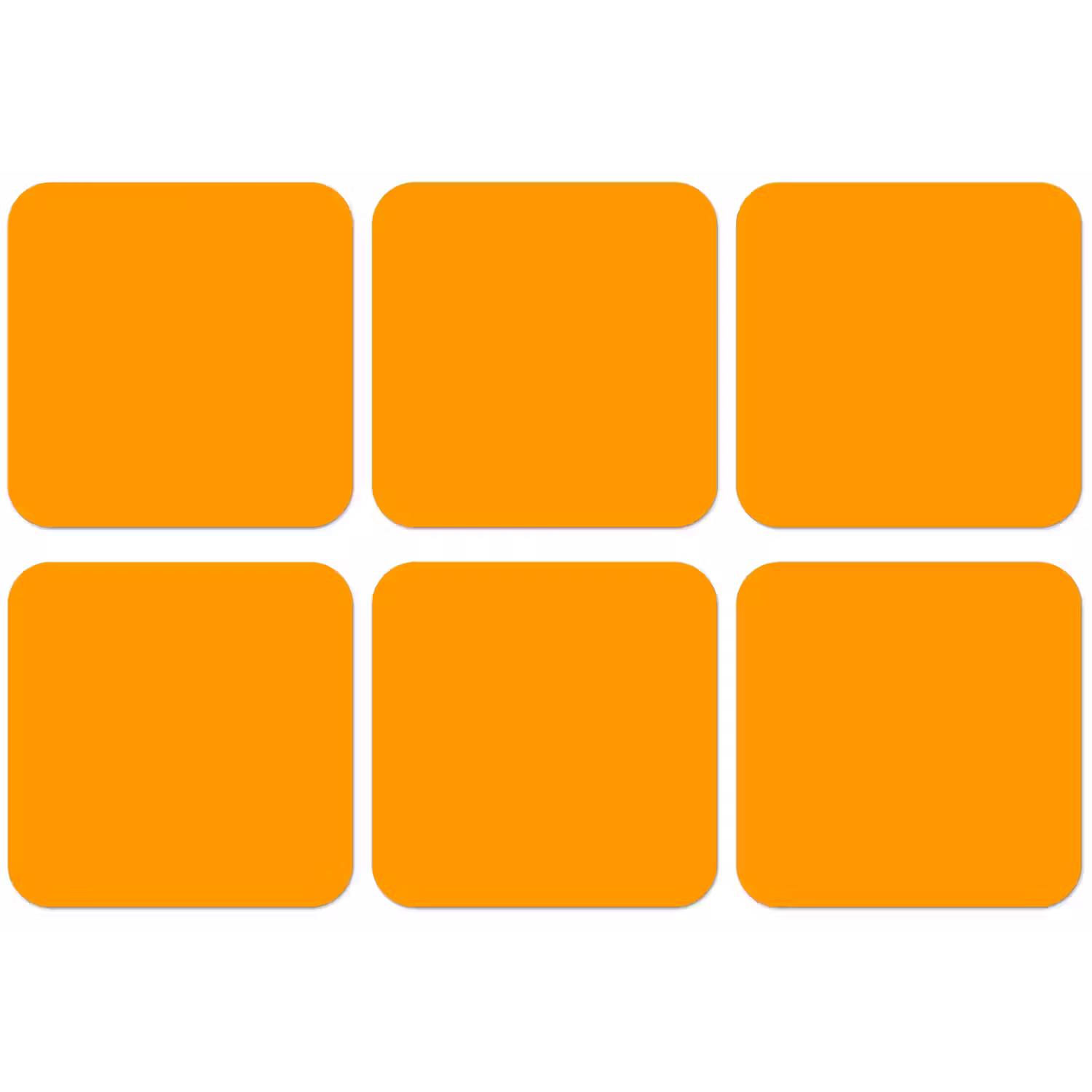 Warm - Ochre - Oranje onderzetter kurk middel 366 -zkaufland3dotto
