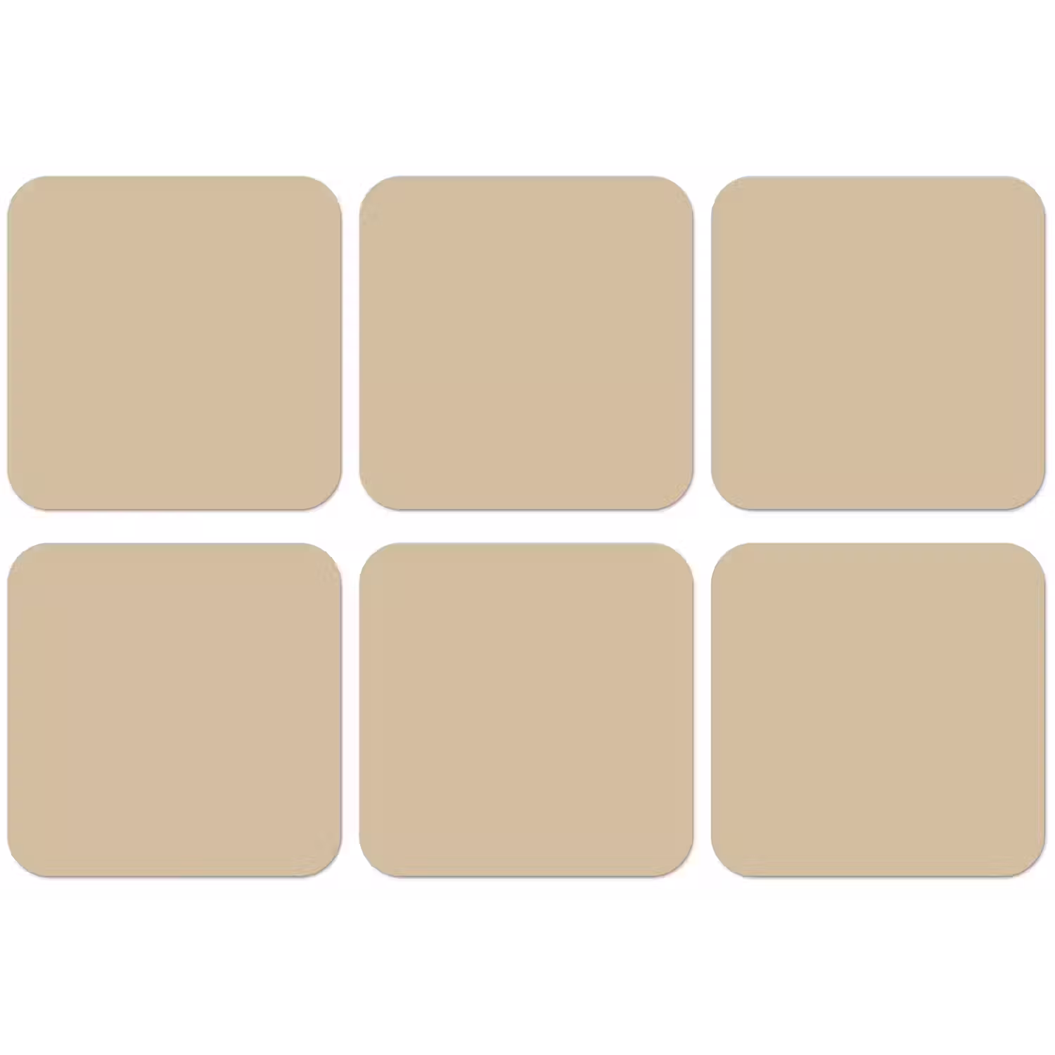 Warm - Sand - Nude onderzetter kurk middel 366 -zkaufland3dotto