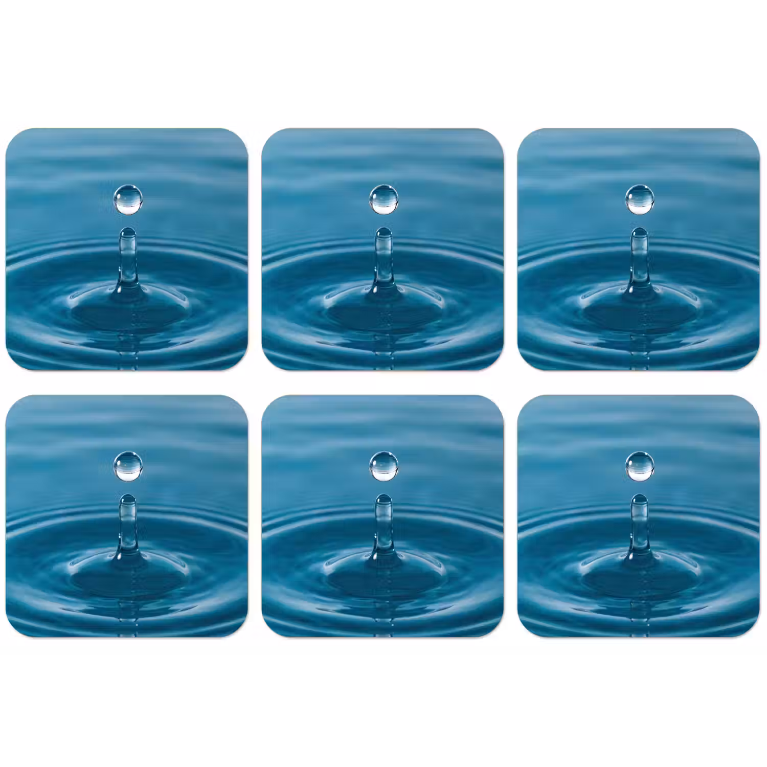 Waterdruppel - Water - Oppervlakte onderzetter kurk middel -zkaufland3dotto