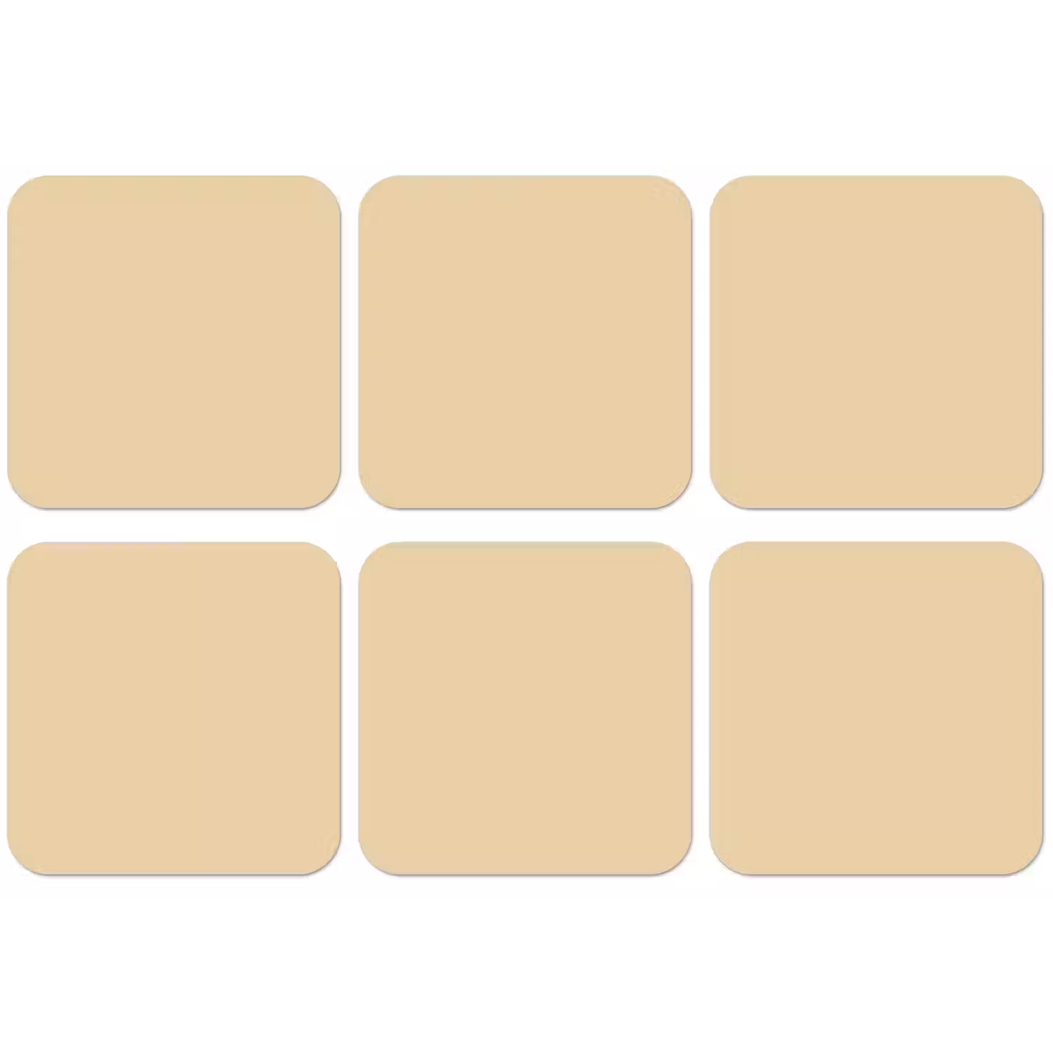 Desert - Sand - Nude onderzetter kurk middel 366 -zkaufland3dotto