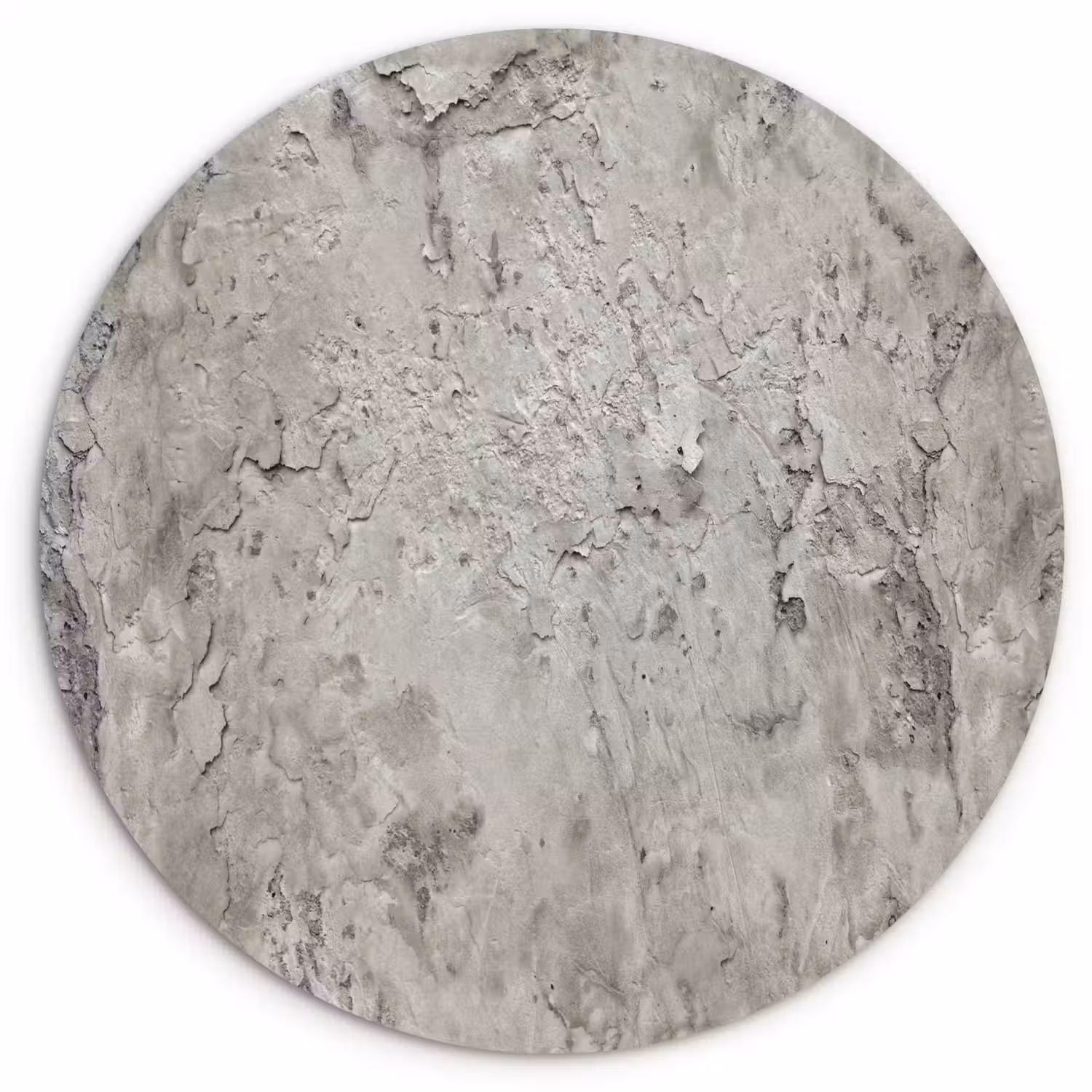 Beton - Grijs - Muur Wandcirkel plexiglas klein 852 -3d