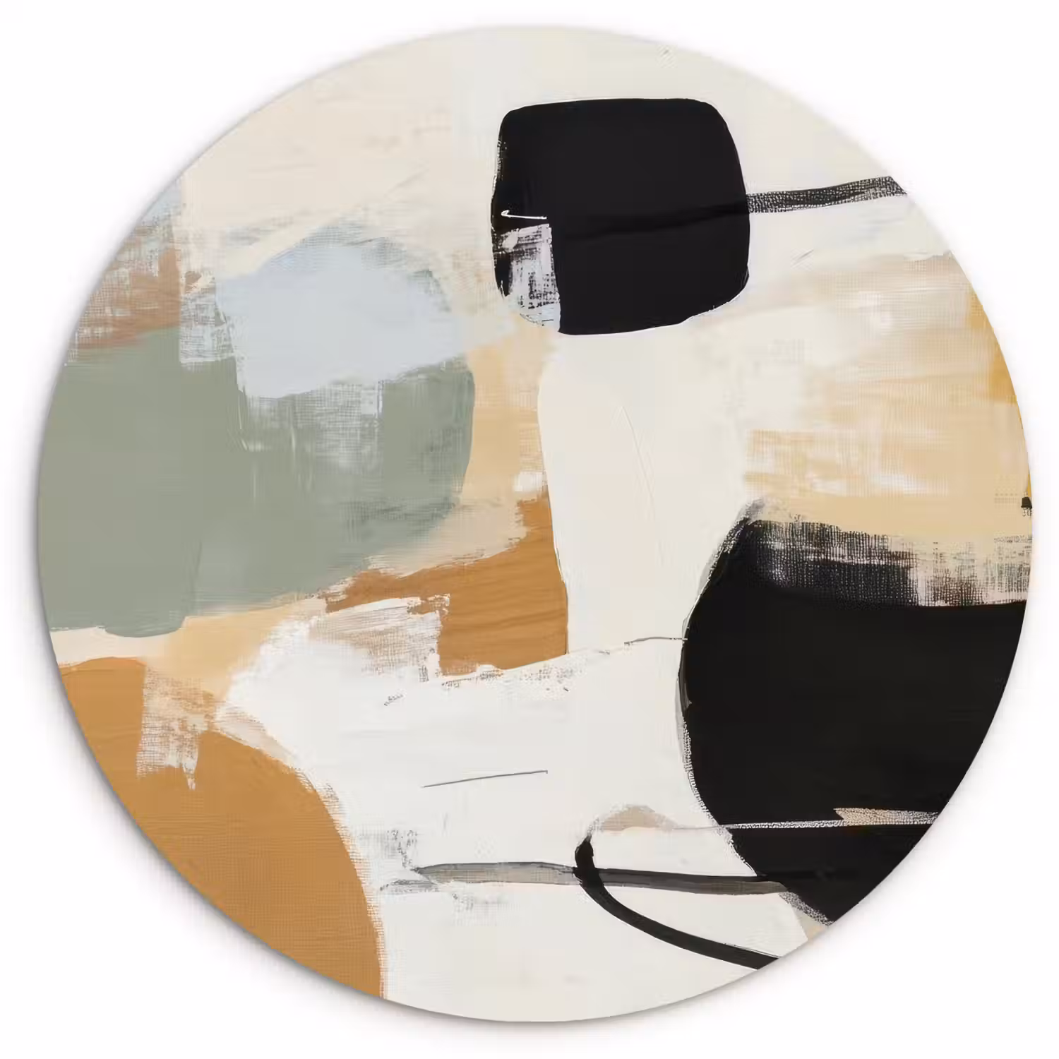 Paint - Abstract - Kleuren Wandcirkel plexiglas klein -3d