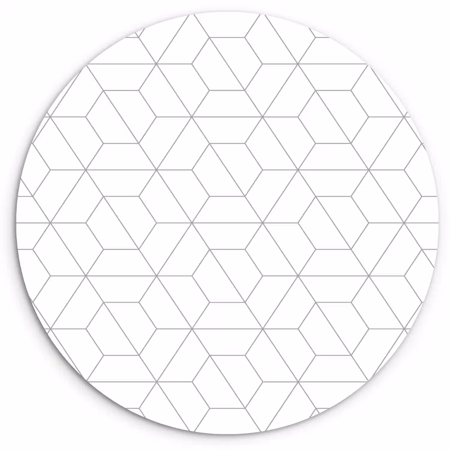 Geometrie - Lijn - Patroon Wandcirkel plexiglas klein 852 -3d