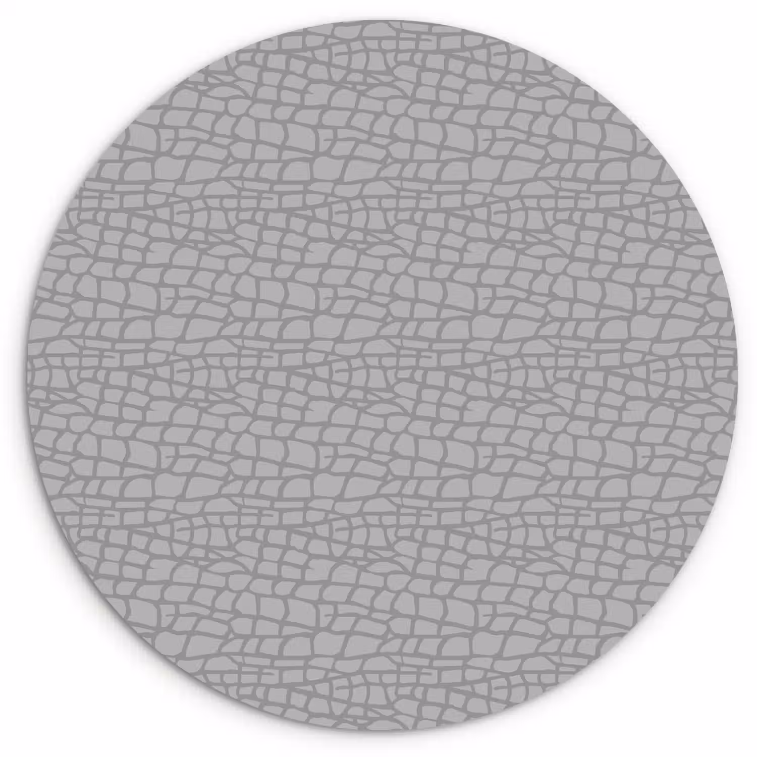Grijs - Reptiel - Dier - Patroon Wandcirkel plexiglas klein 852 -3d