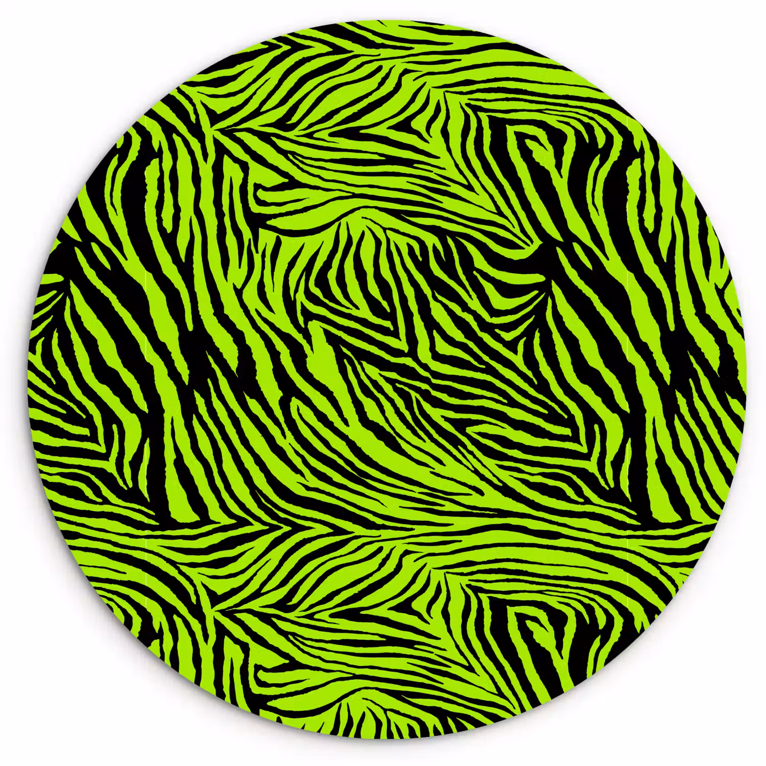 Groen - Zwart - Zebra Wandcirkel plexiglas klein 852 -3d