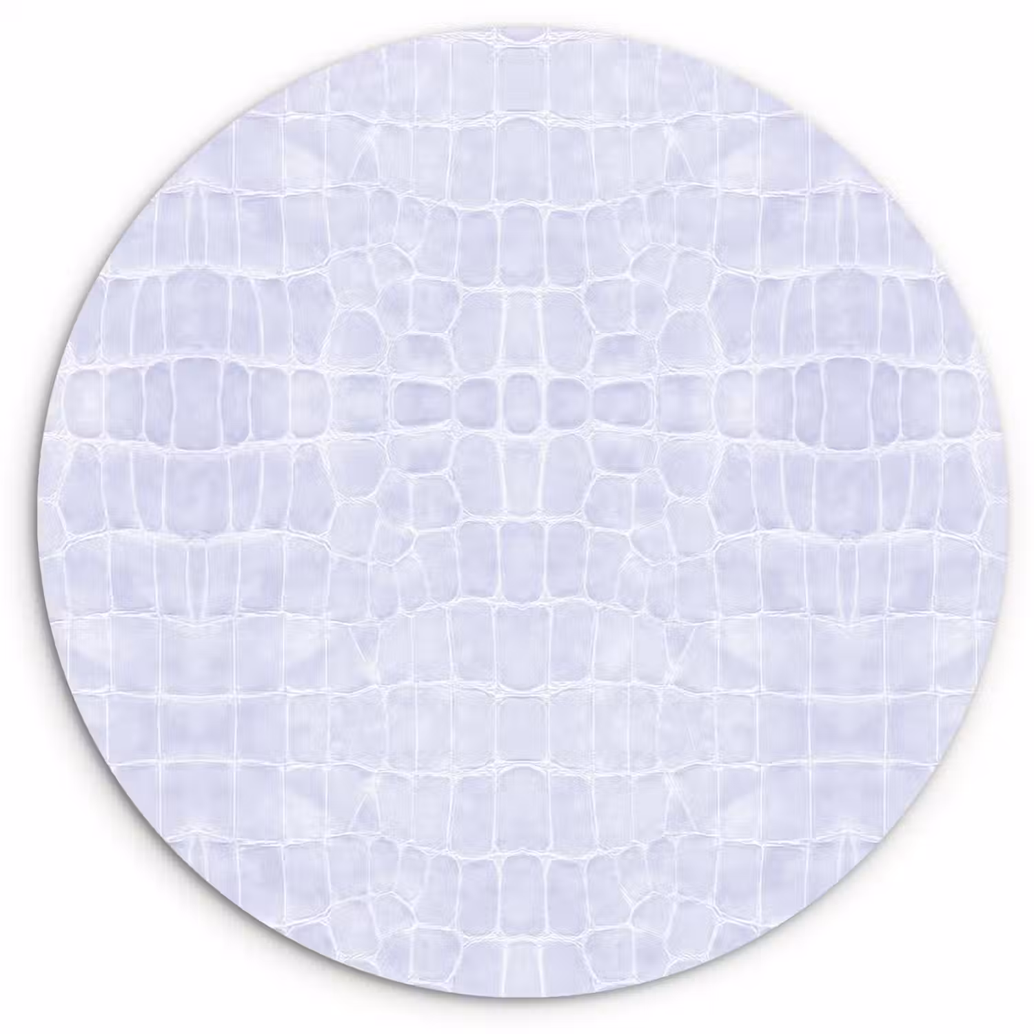 Krokodil - Leer - Lila - Paars Wandcirkel plexiglas klein 852 -3d