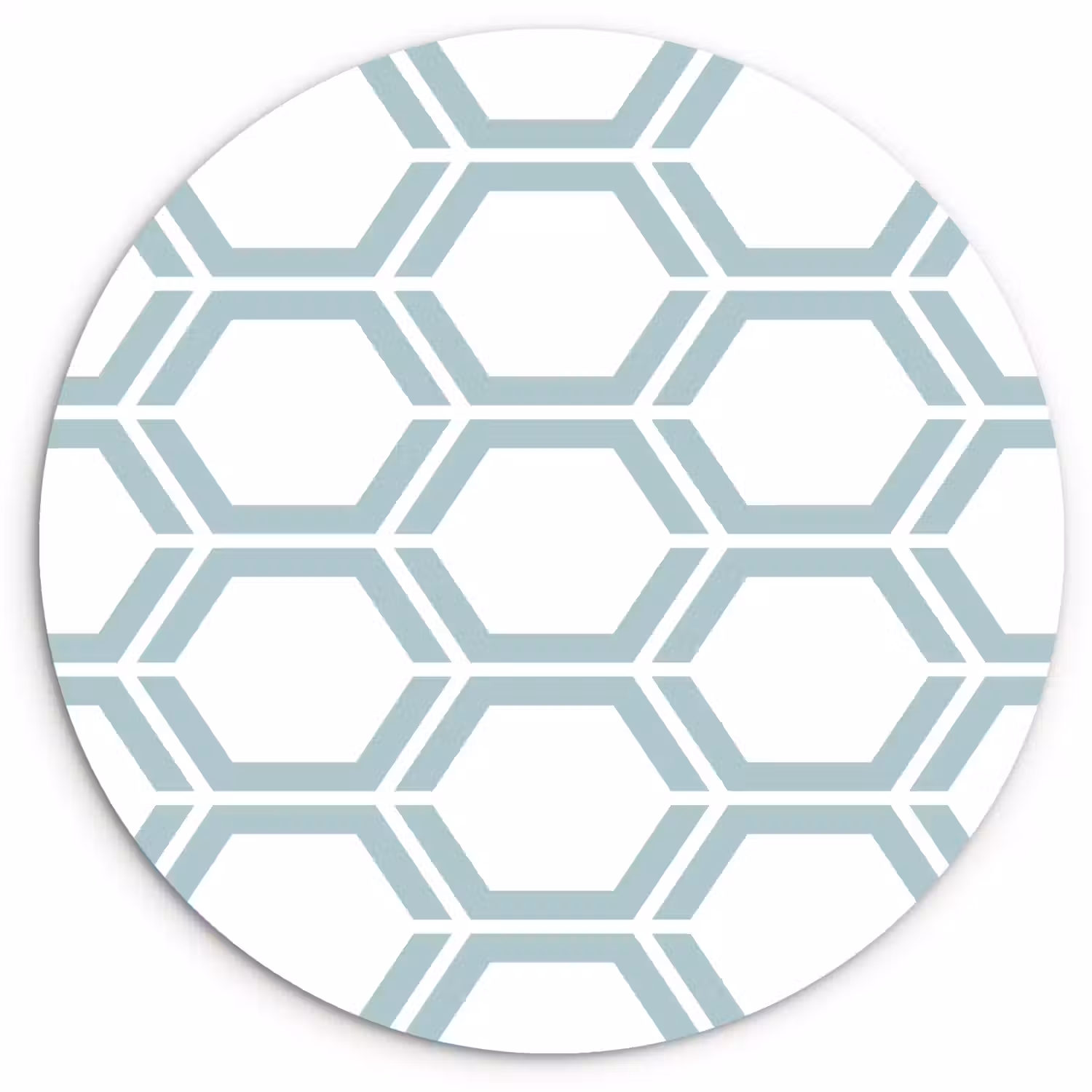 Patroon - Lijn - Design - Hexagon Wandcirkel plexiglas klein 852 -3d