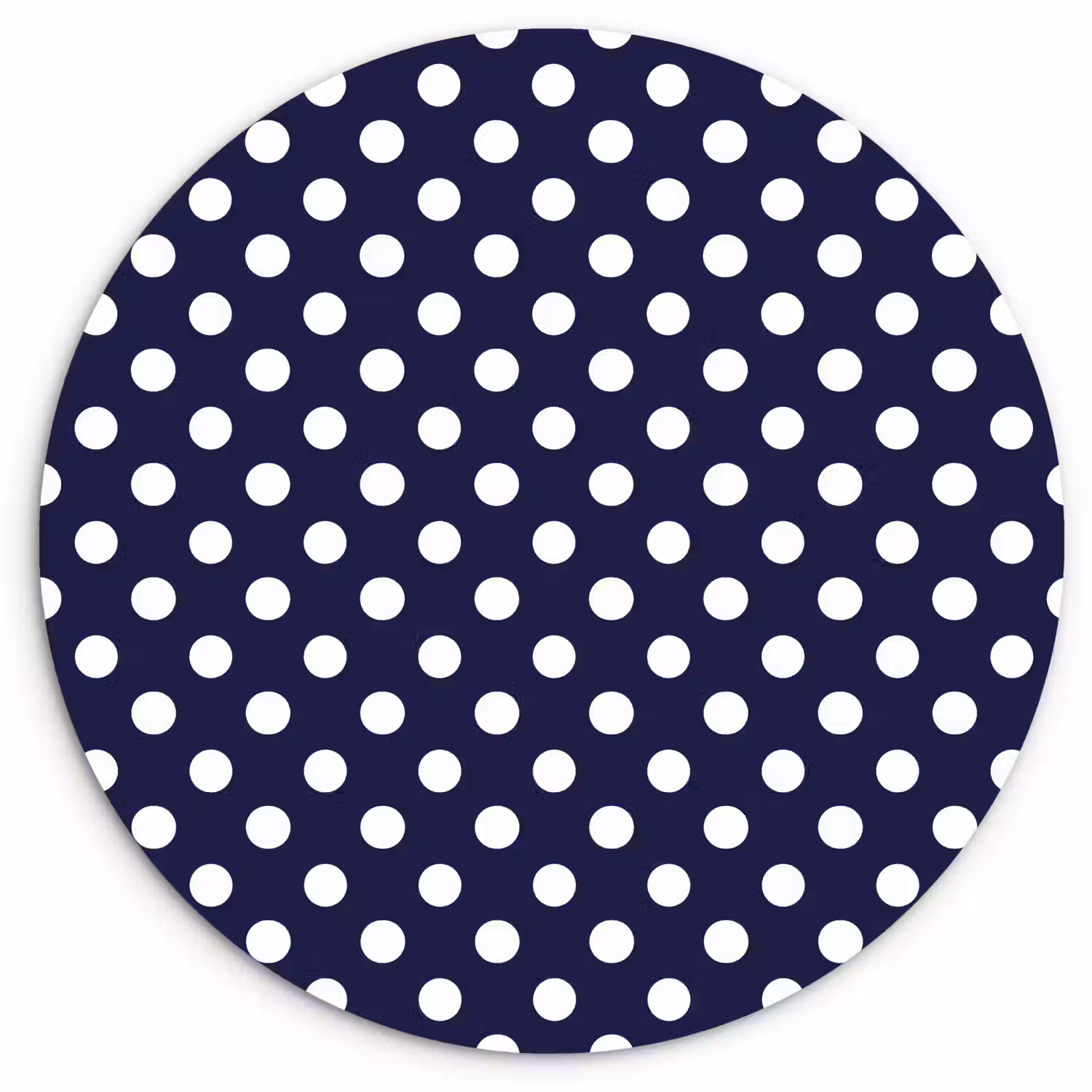 Oceaan - Stippen - Blauw - Wit Wandcirkel plexiglas klein 852 -3d
