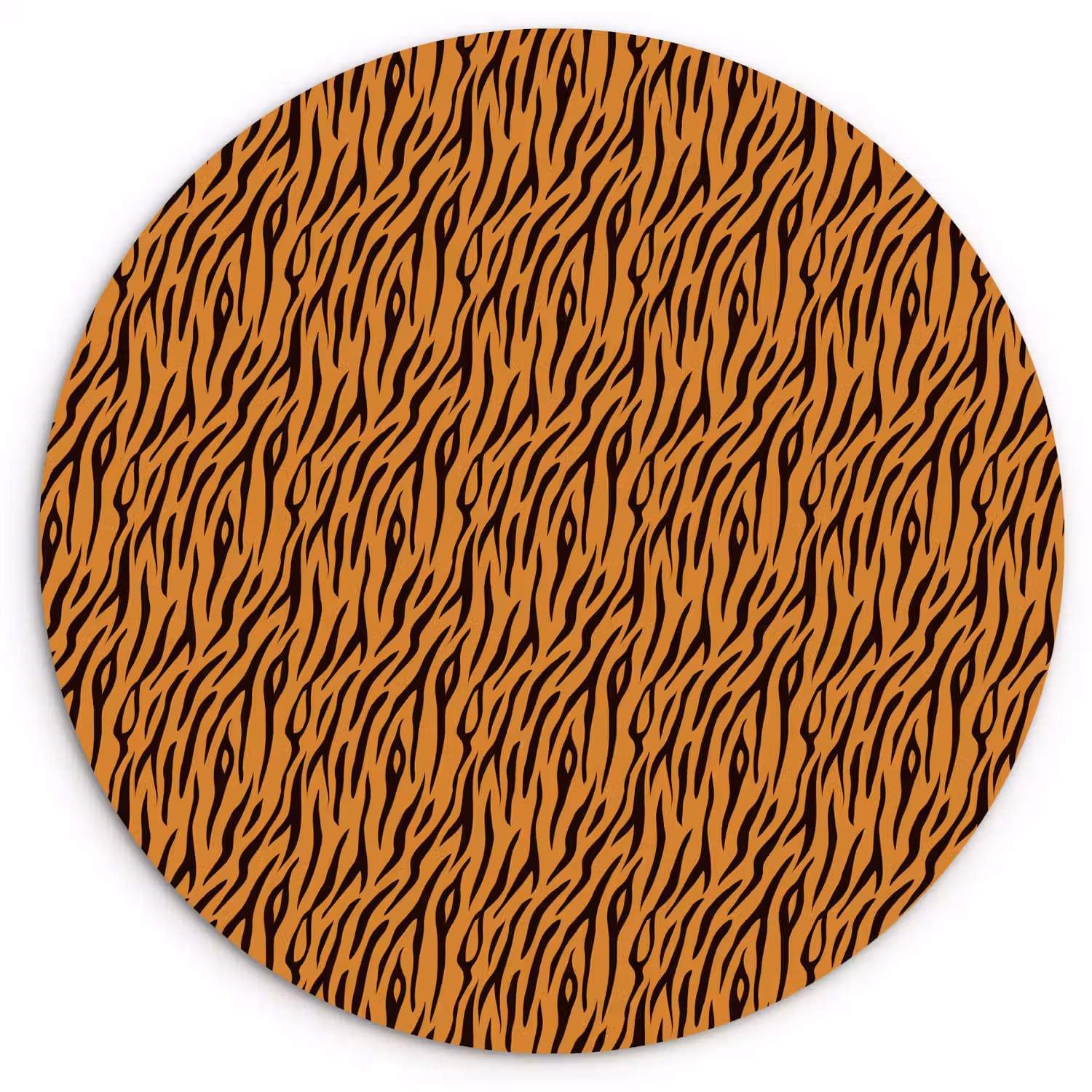 Dier - Oranje - Tijger Wandcirkel plexiglas klein 852 -3d
