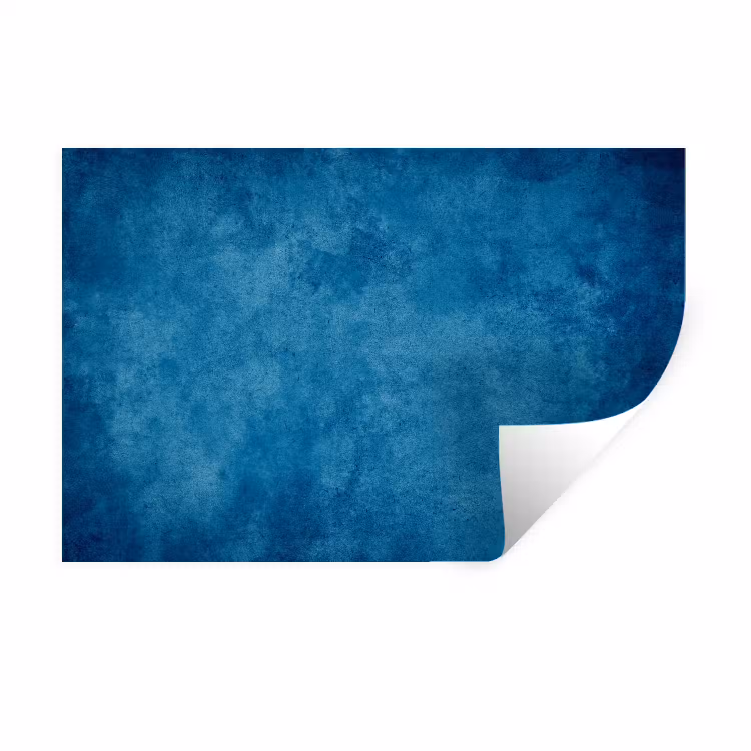 Beton - Blauw - Vintage - Structuur - Industrieel Muursticker klein -3d