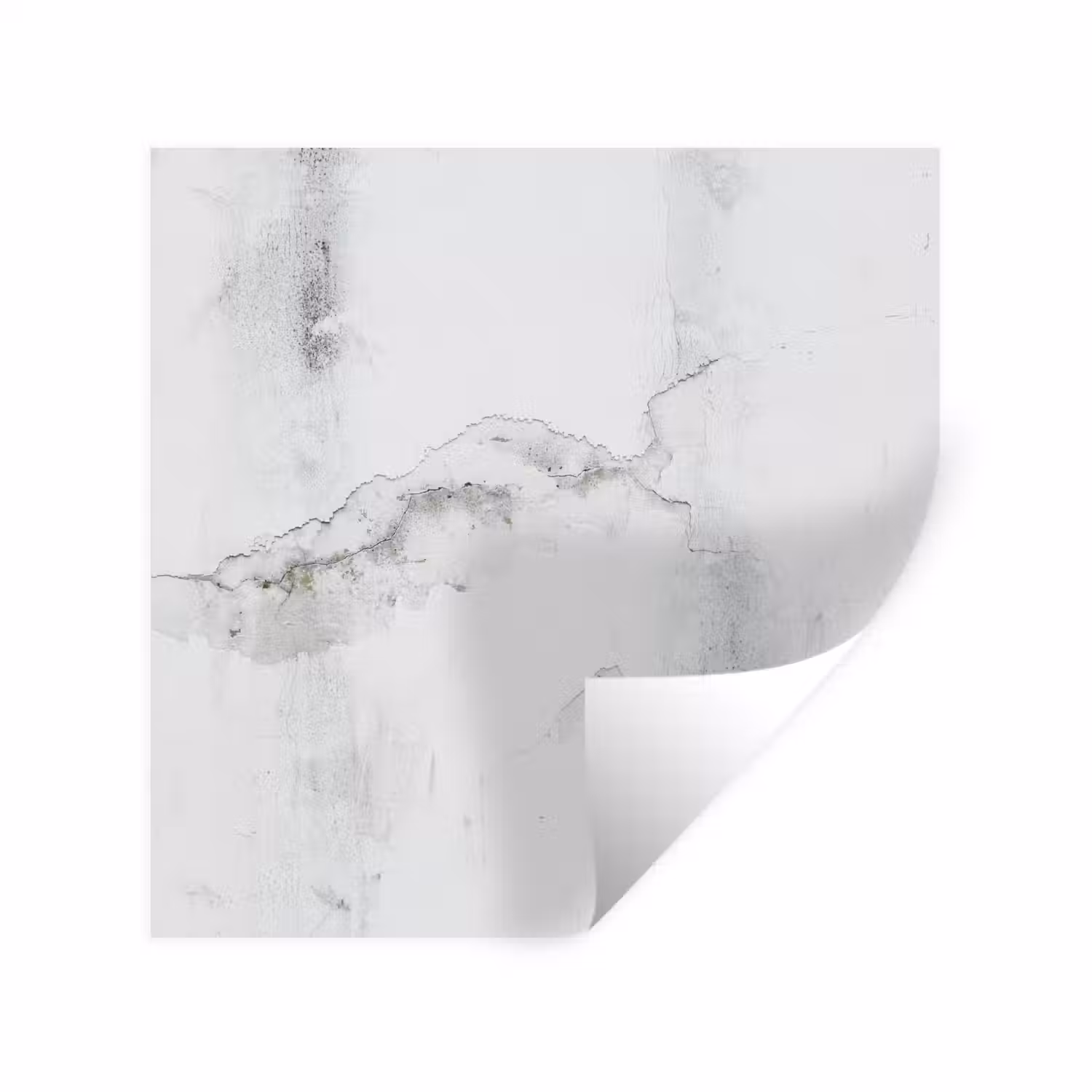 Beton - Grijs - Wit Muursticker klein -3d