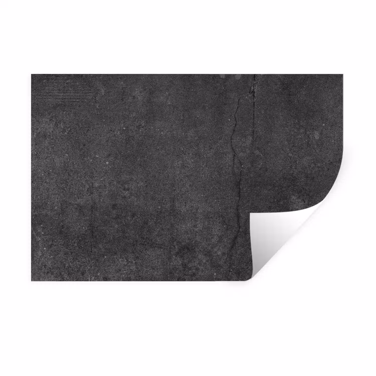 Beton - Zwart - Grijs - Rustiek - Industrieel Muursticker klein -3d