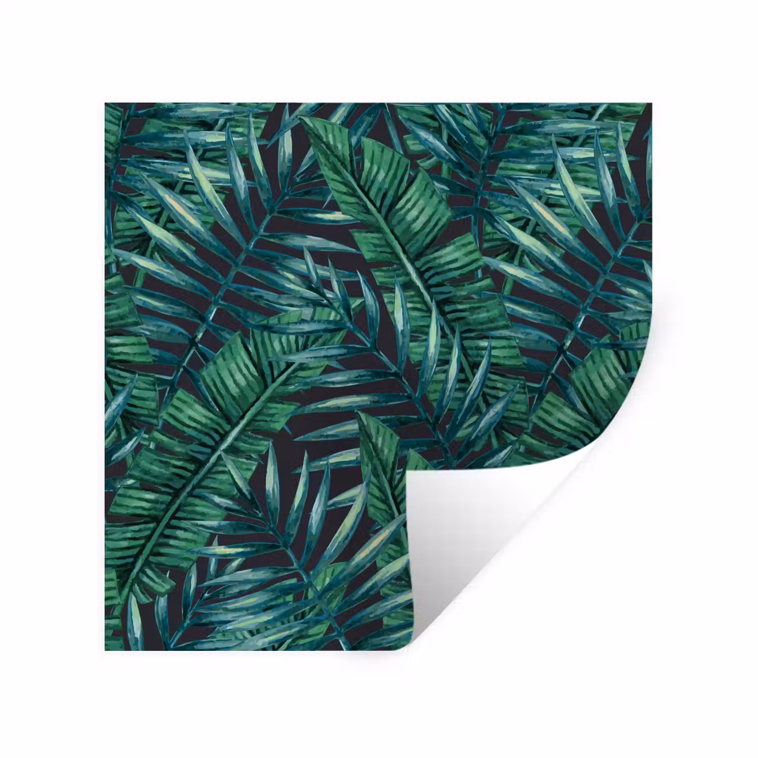 Bladeren - Inductie beschermer - Jungle - Tropical Muursticker klein -3d