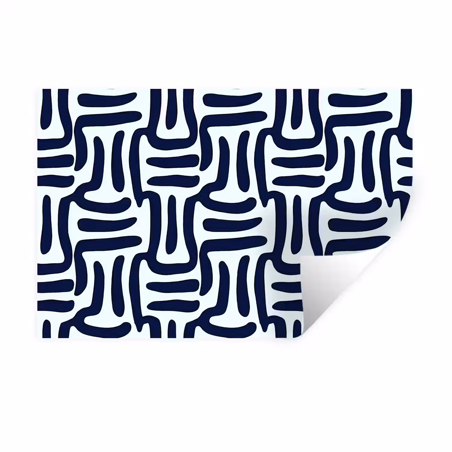 Abstract - Modern - Blauw Muursticker klein 286 -3d