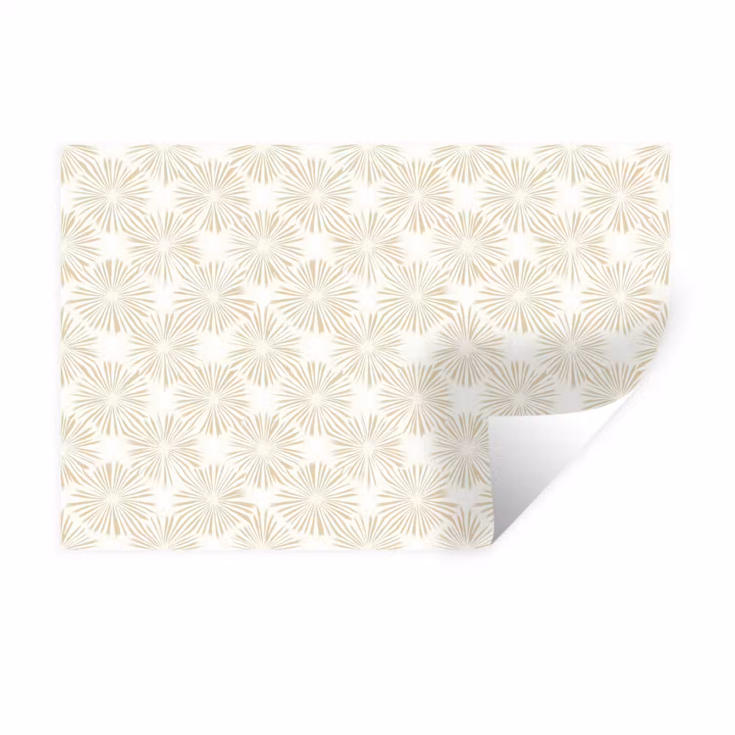 Abstract - Motief - Beige Muursticker klein 286 -3d