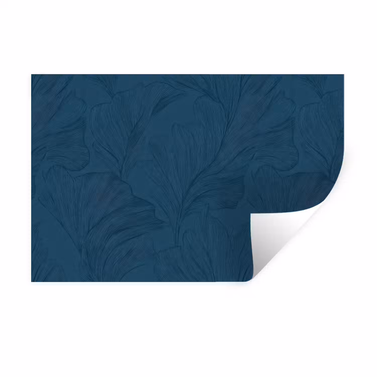 Abstract - Patroon - Donkerblauw - Elegant Muursticker klein 286 -3d