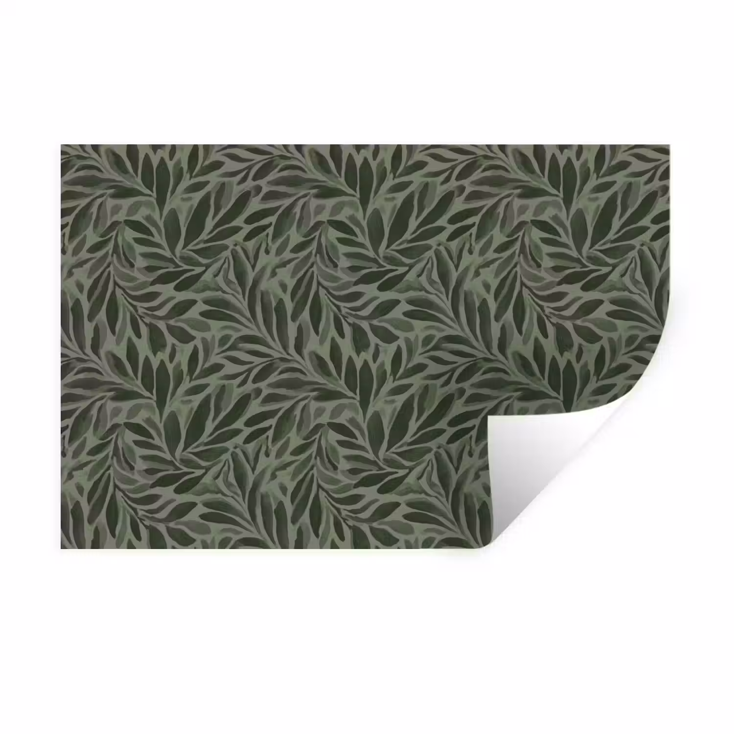 Bladeren - Organisch - Groen Muursticker klein 286 -3d