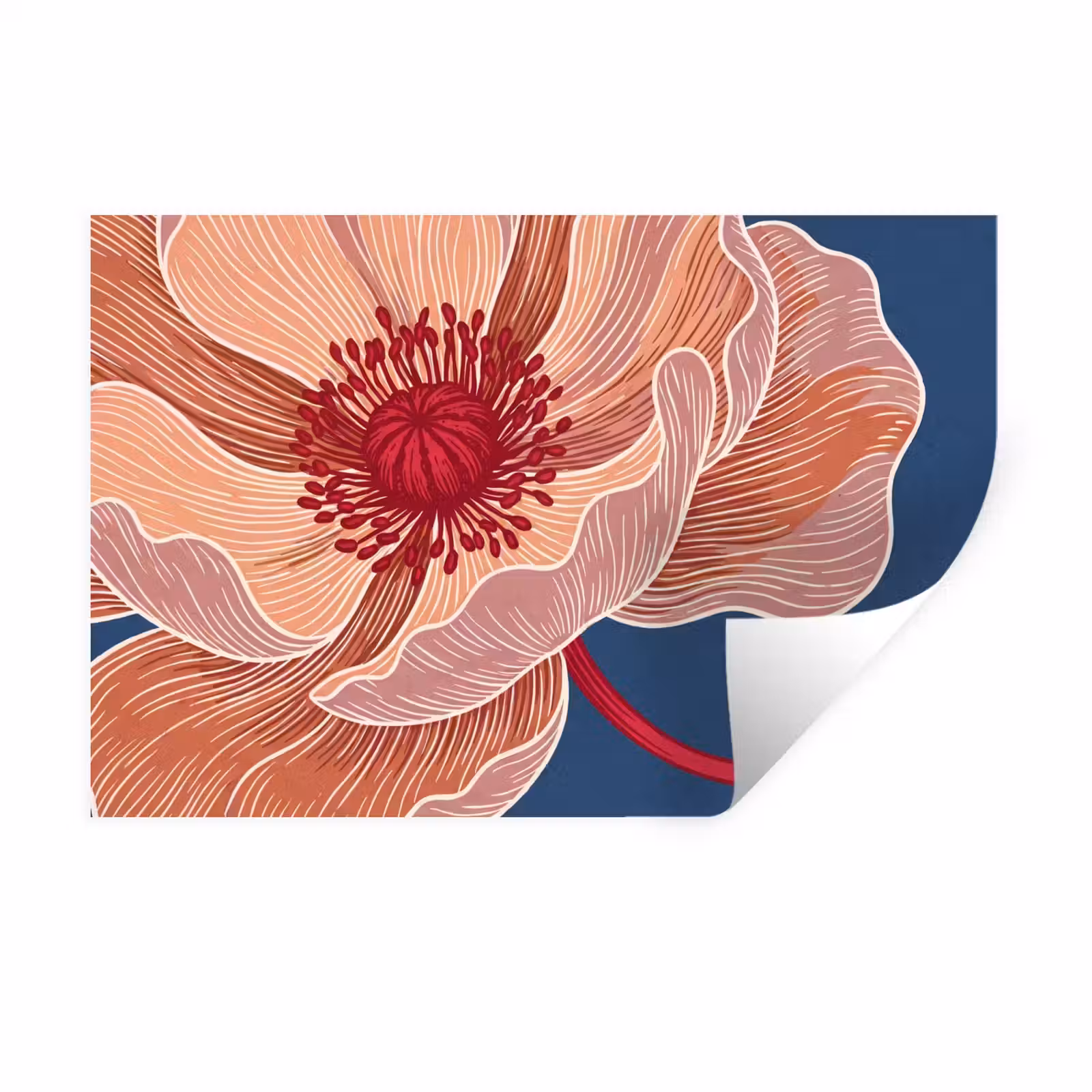 Wandtattoo – Blumen – Modern – Abstrakt - Bloemen - Modern - Abstract Muursticker klein
