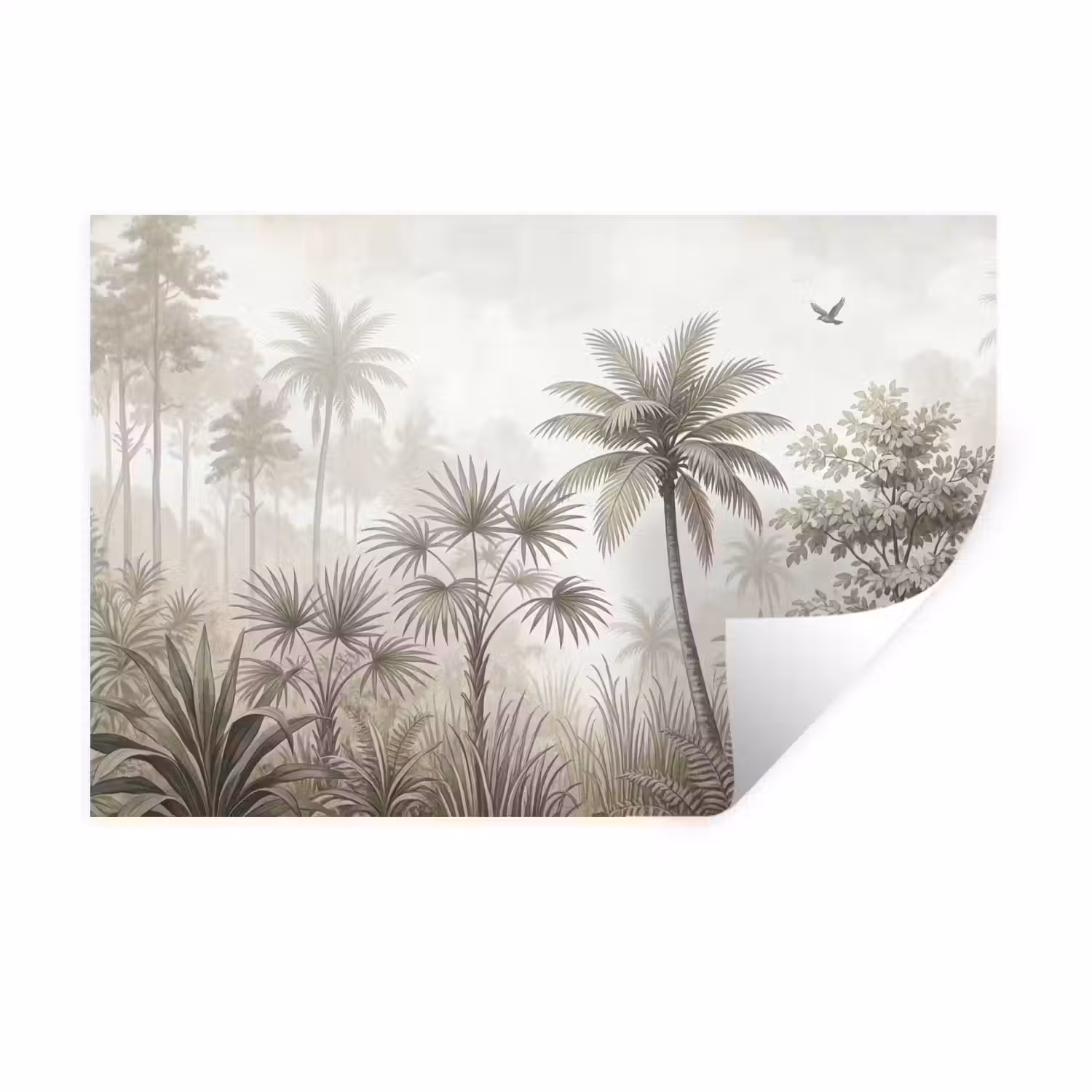 Jungle - Palmbomen - Natuur Muursticker klein -3d