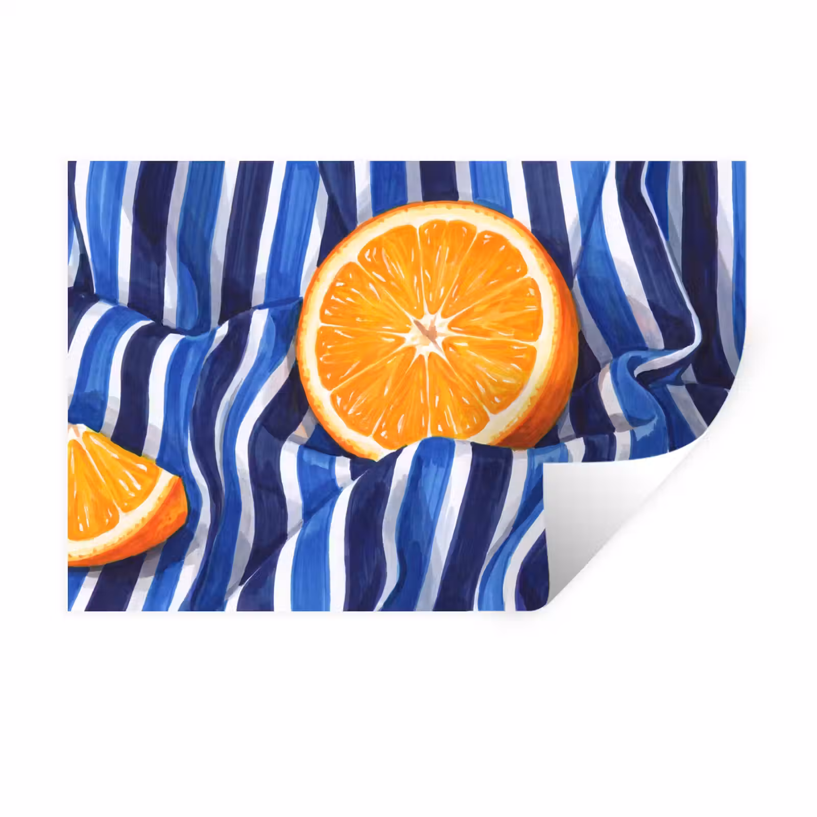 Wandtattoo – Essen – Obst – Orange - Eten - Fruit - Oranje Muursticker klein