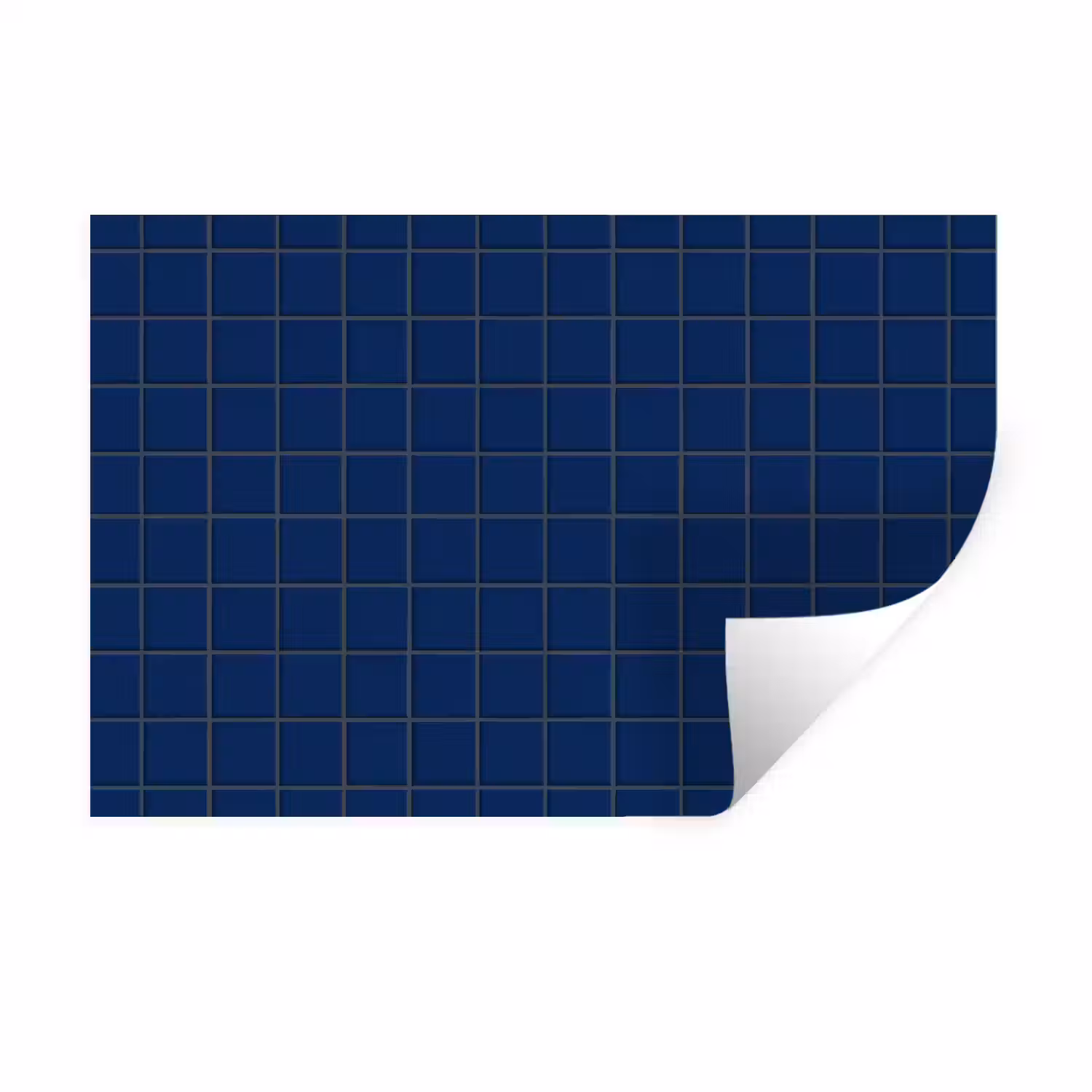 Tegel - Patroon - Blauw Muursticker klein 286 -3d