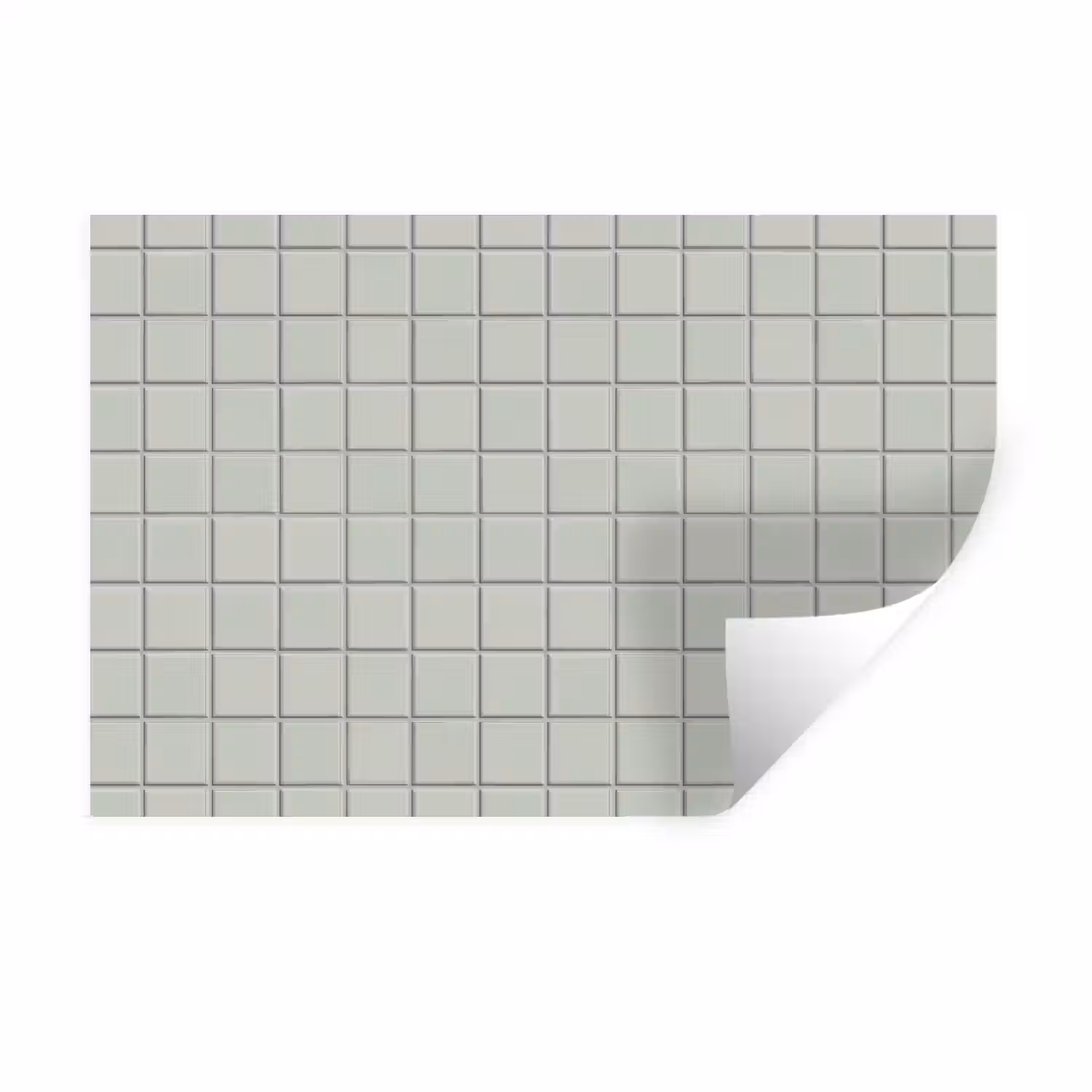 Tegel - Patroon - Lichtgroen Muursticker klein 286 -3d