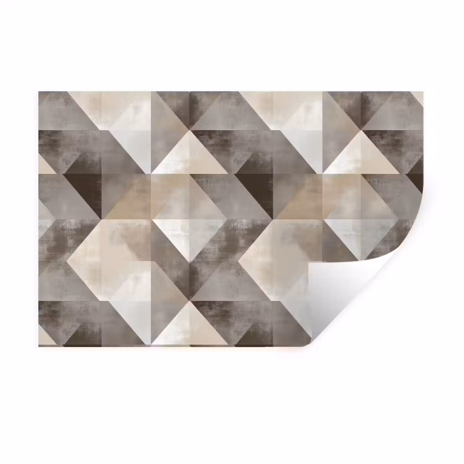 Geometrisch - Motief - Aardetinten Muursticker klein 286 -3d