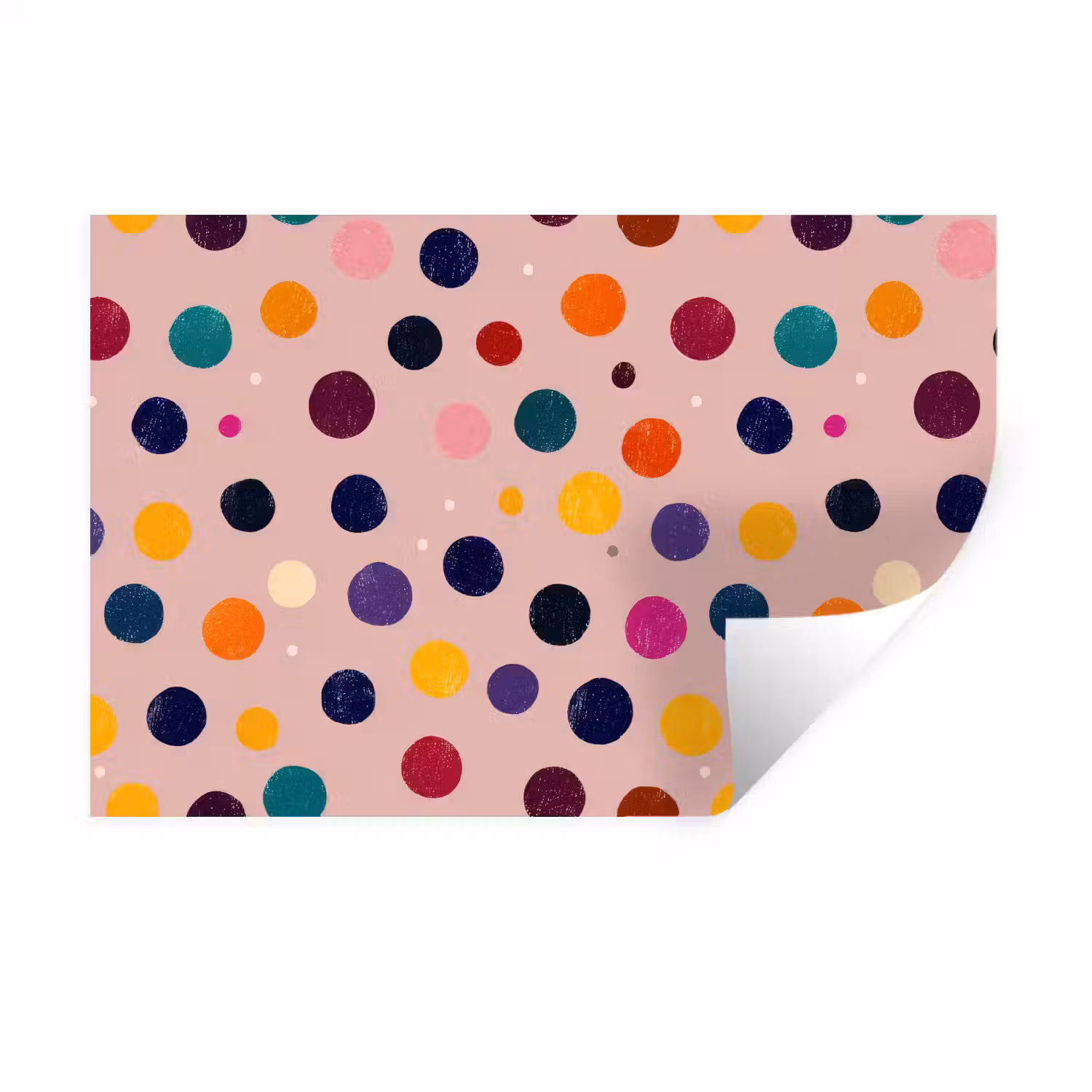 Cirkels - Patroon - Kleurrijk Muursticker klein 286 -3d