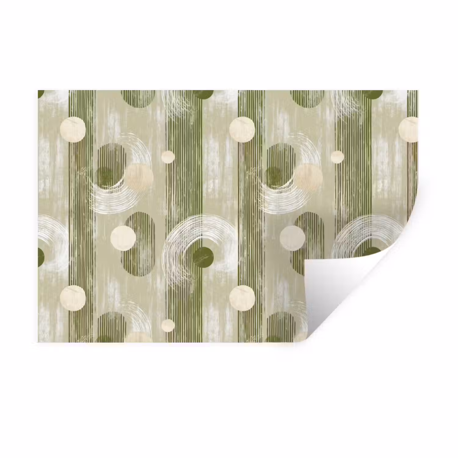Artistiek - Modern - Groen Muursticker klein 286 -3d