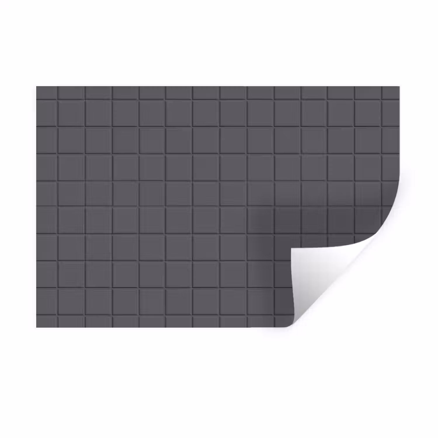 Patroon - Tegel - Grafiet - Grijs Muursticker klein 286 -3d