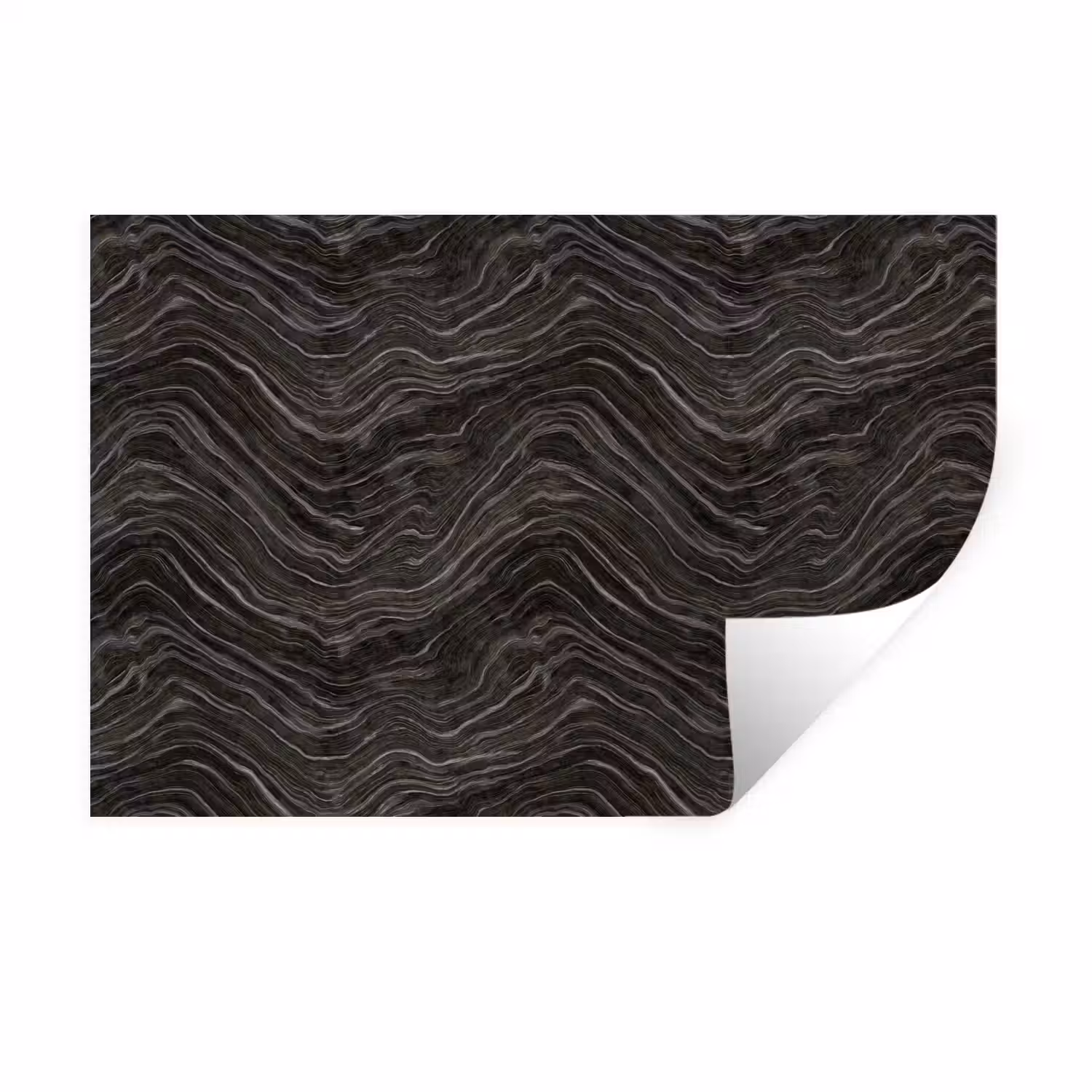 Patroon - Contrast - Antraciet Muursticker klein 286 -3d