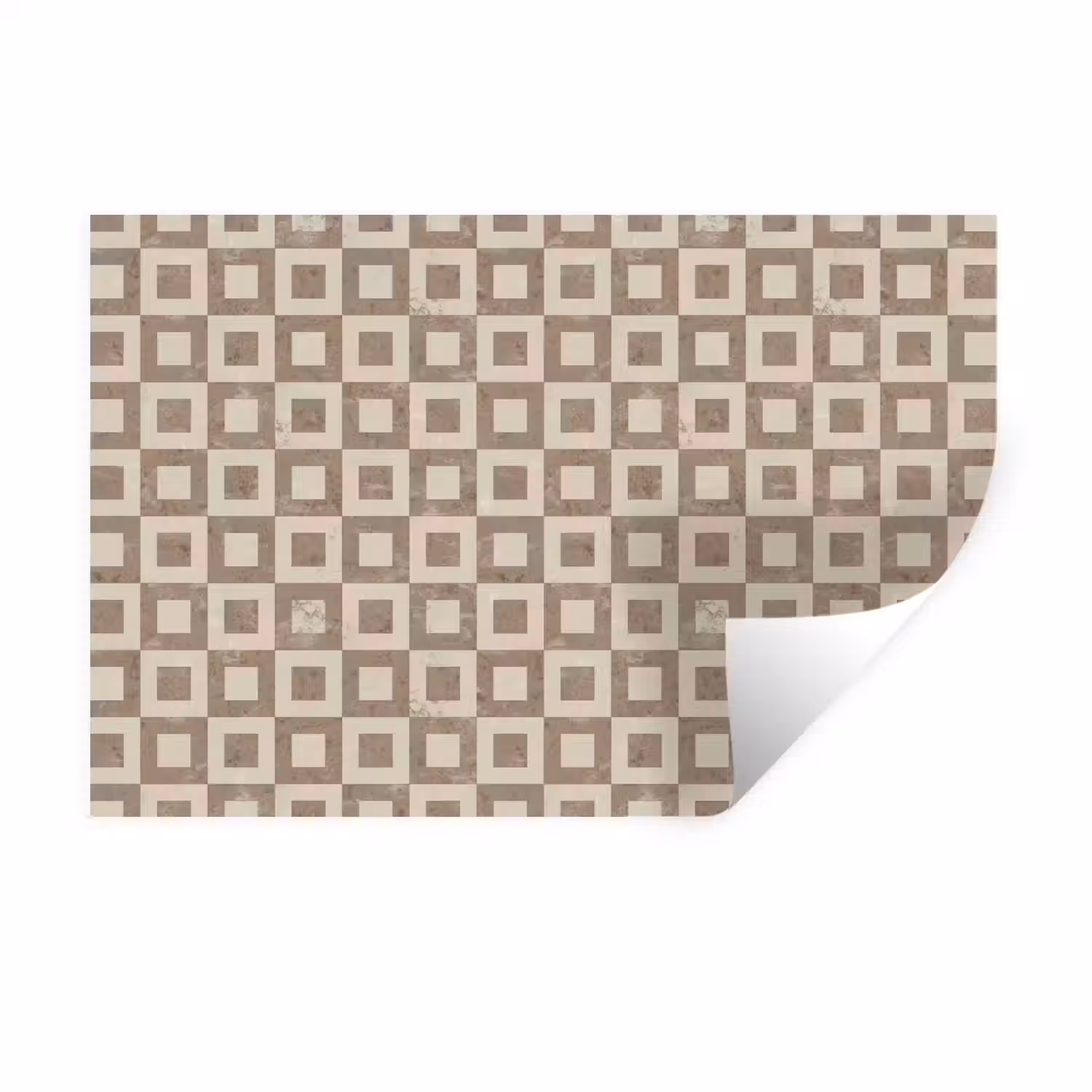 Patroon - Marmer - Beige Muursticker klein 286 -3d