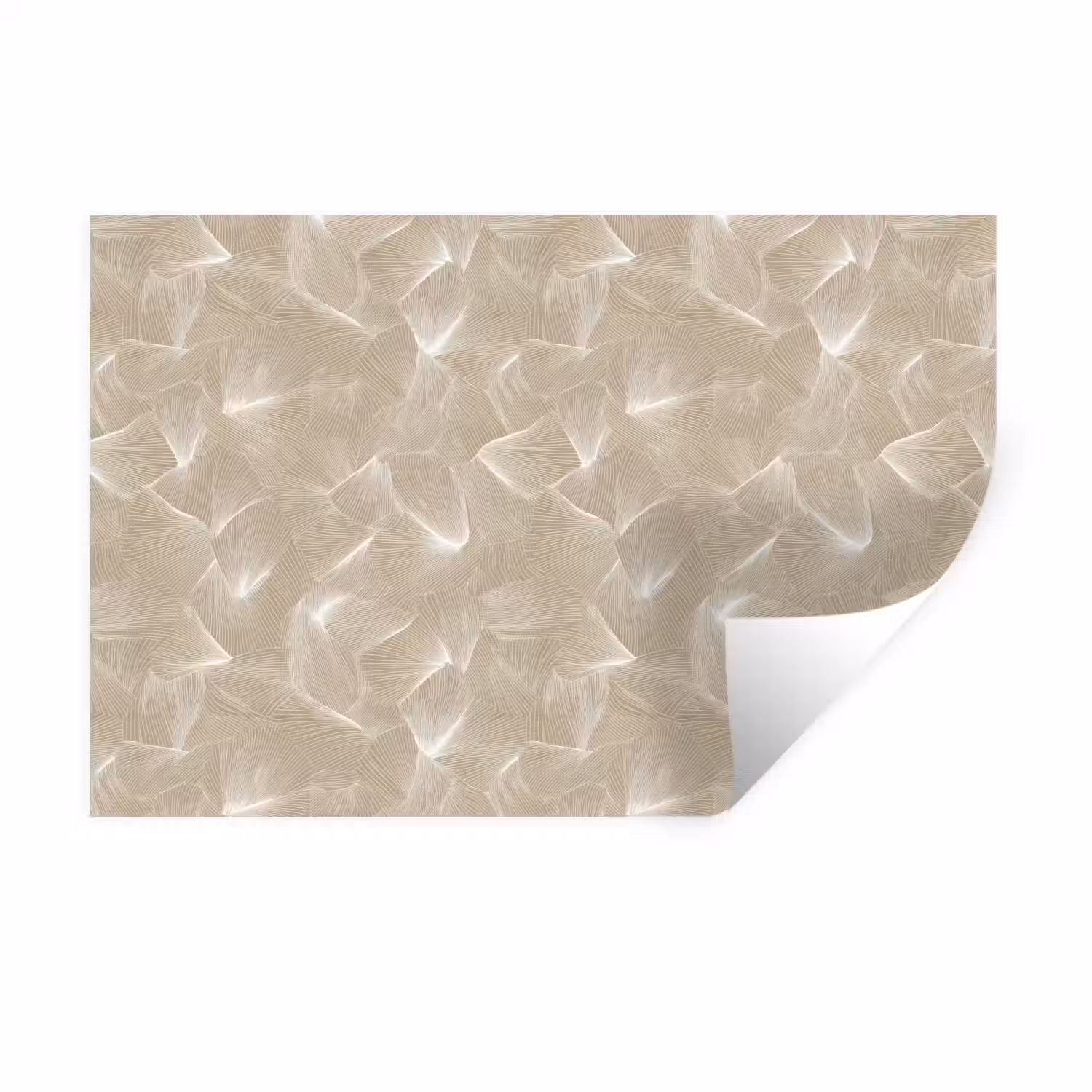 Organisch - Textuur - Beige Muursticker klein 286 -3d