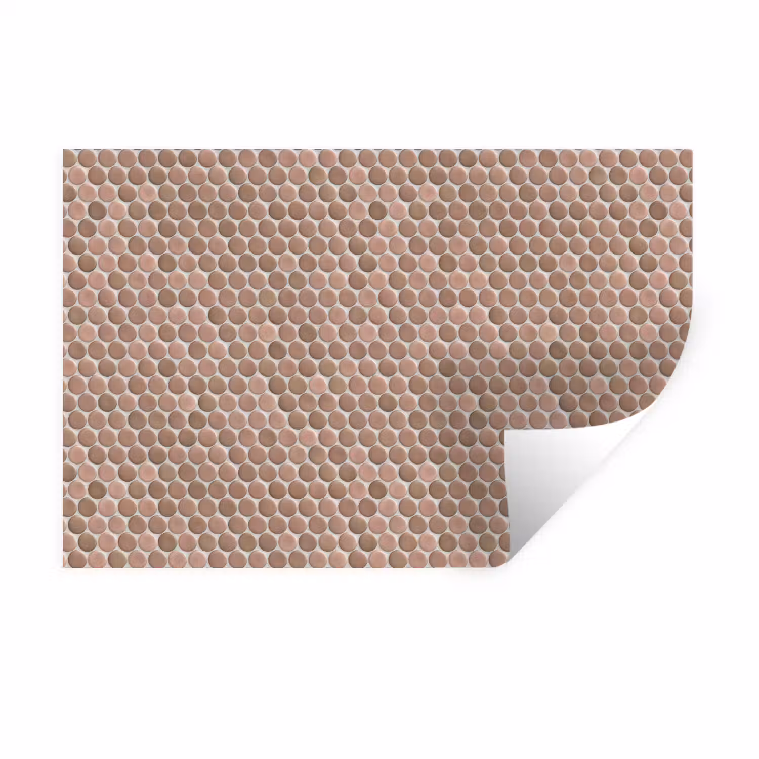 Penny - Mozaïek - Oudroze - Terracotta Muursticker klein 286 -3d