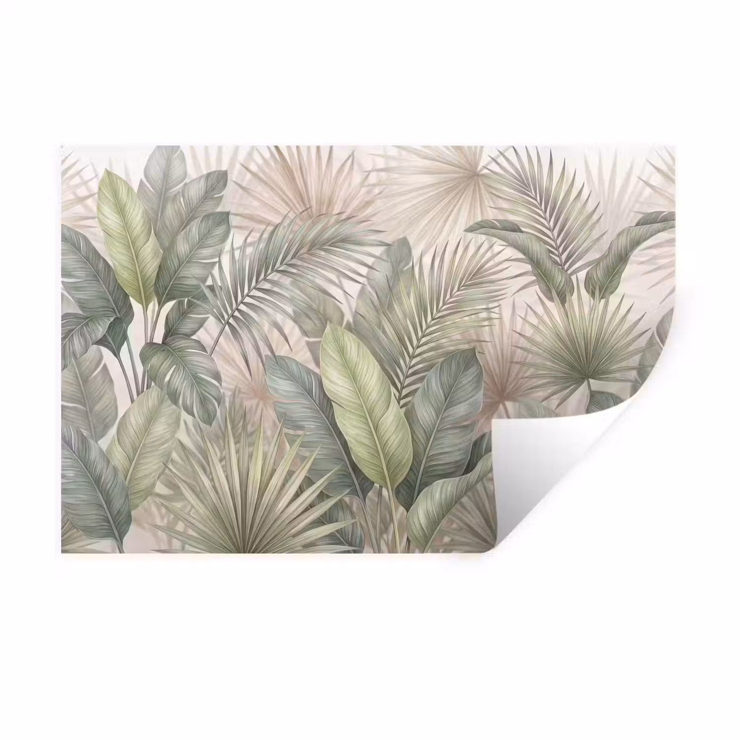 Planten - Tropisch - Bladeren - Groen - Natuur Muursticker klein -3d