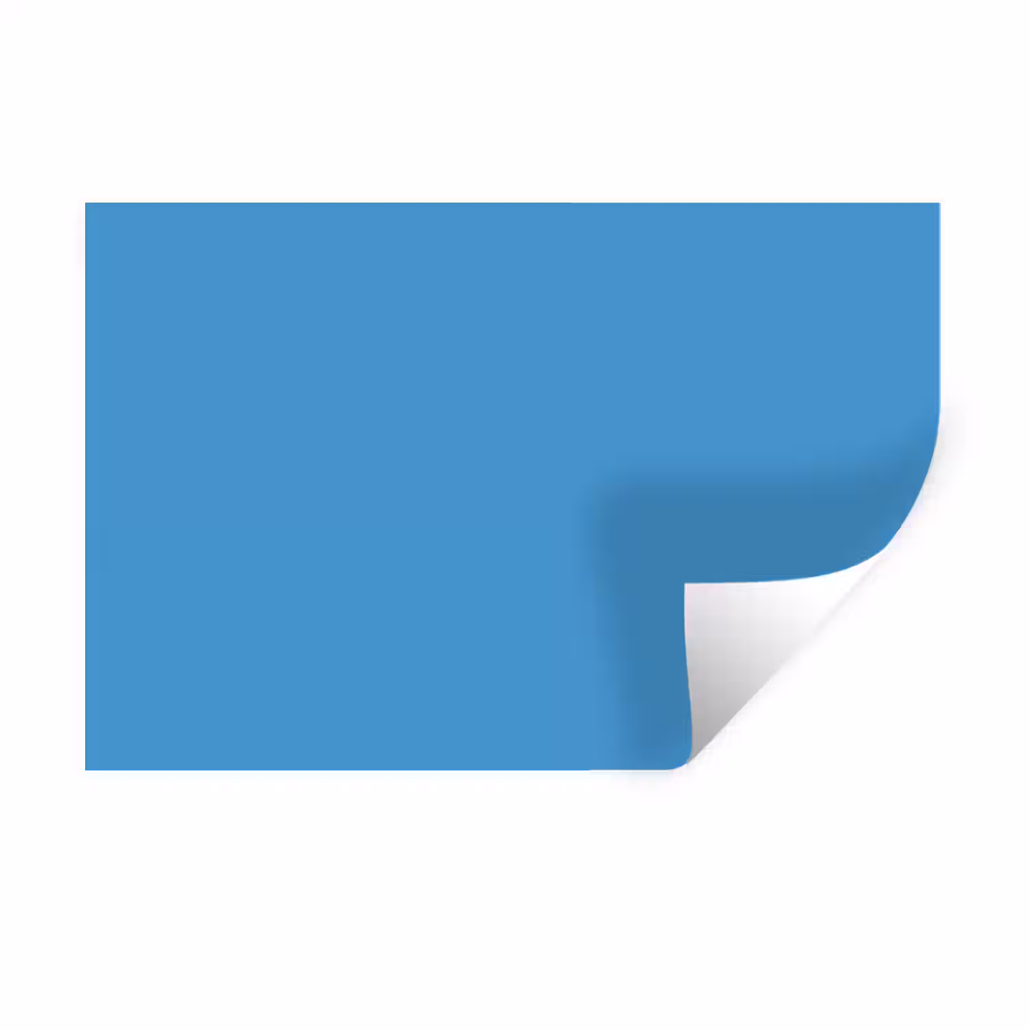 Steel - Blue - Blauw Muursticker klein 286 -3d