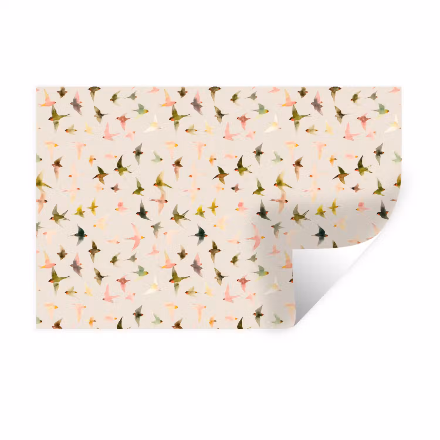 Vogels - Vliegen - Kleurrijk Muursticker klein 286 -3d