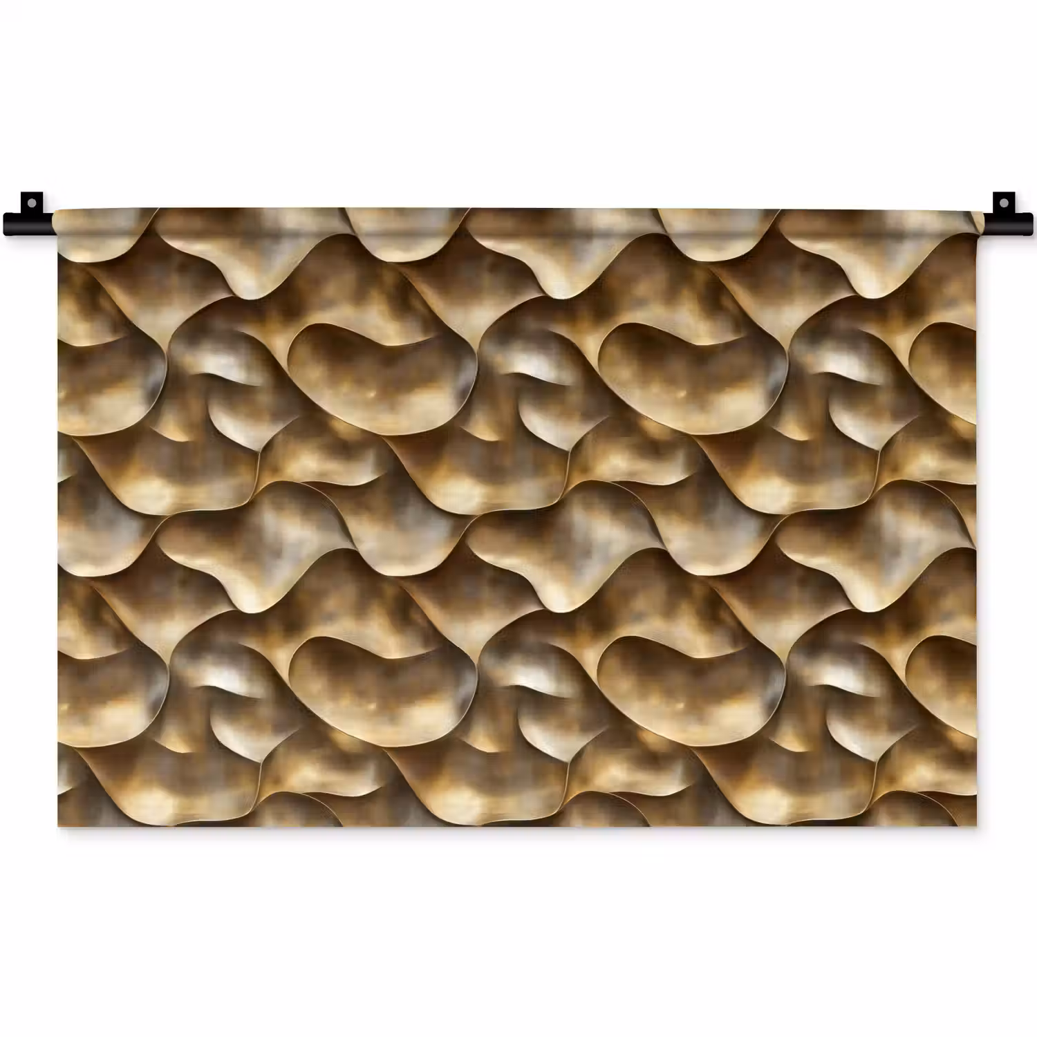 Abstract - Antiek - Goud Wandkleed katoen klein 269 -zz3d
