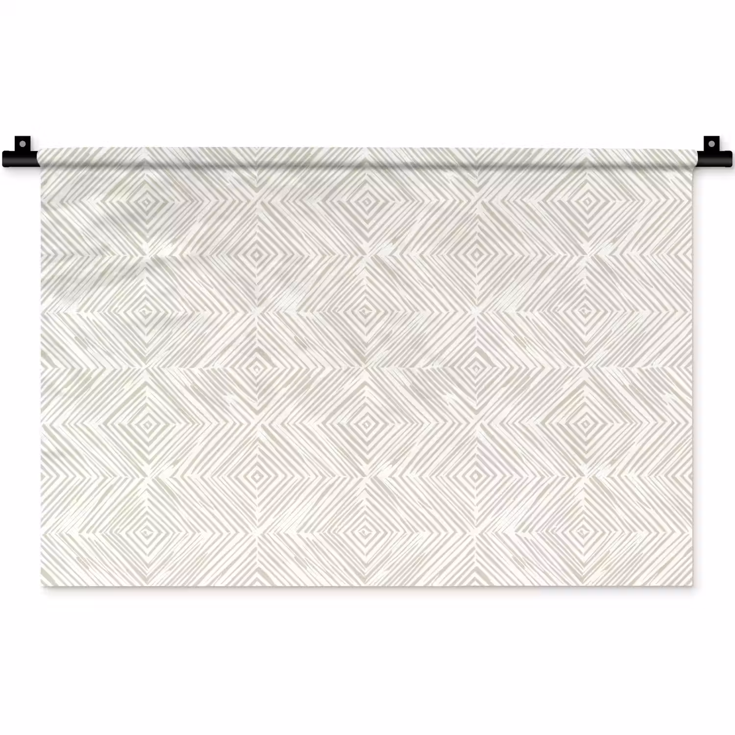 Abstract - Ruiten - Beige Wandkleed katoen klein 269 -zz3d