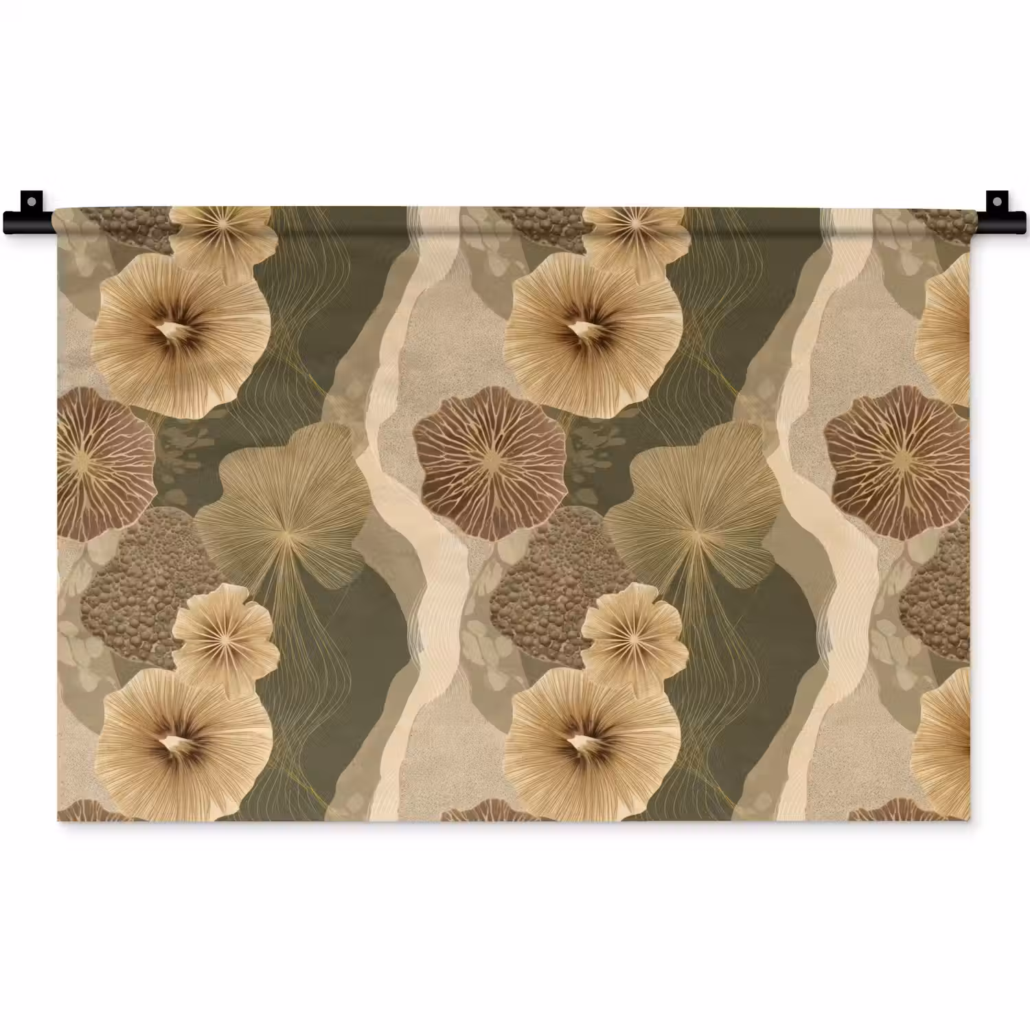 Abstract - Modern - Groen Wandkleed katoen klein 269 -zz3d