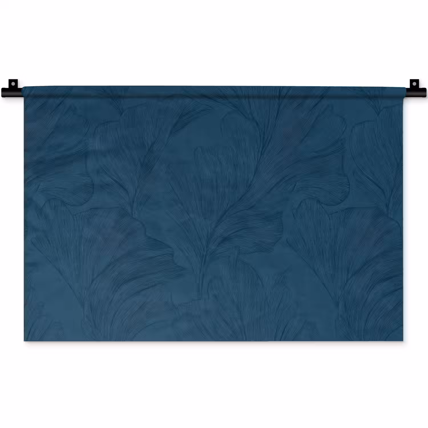 Abstract - Patroon - Donkerblauw - Elegant Wandkleed katoen klein 269 -zz3d